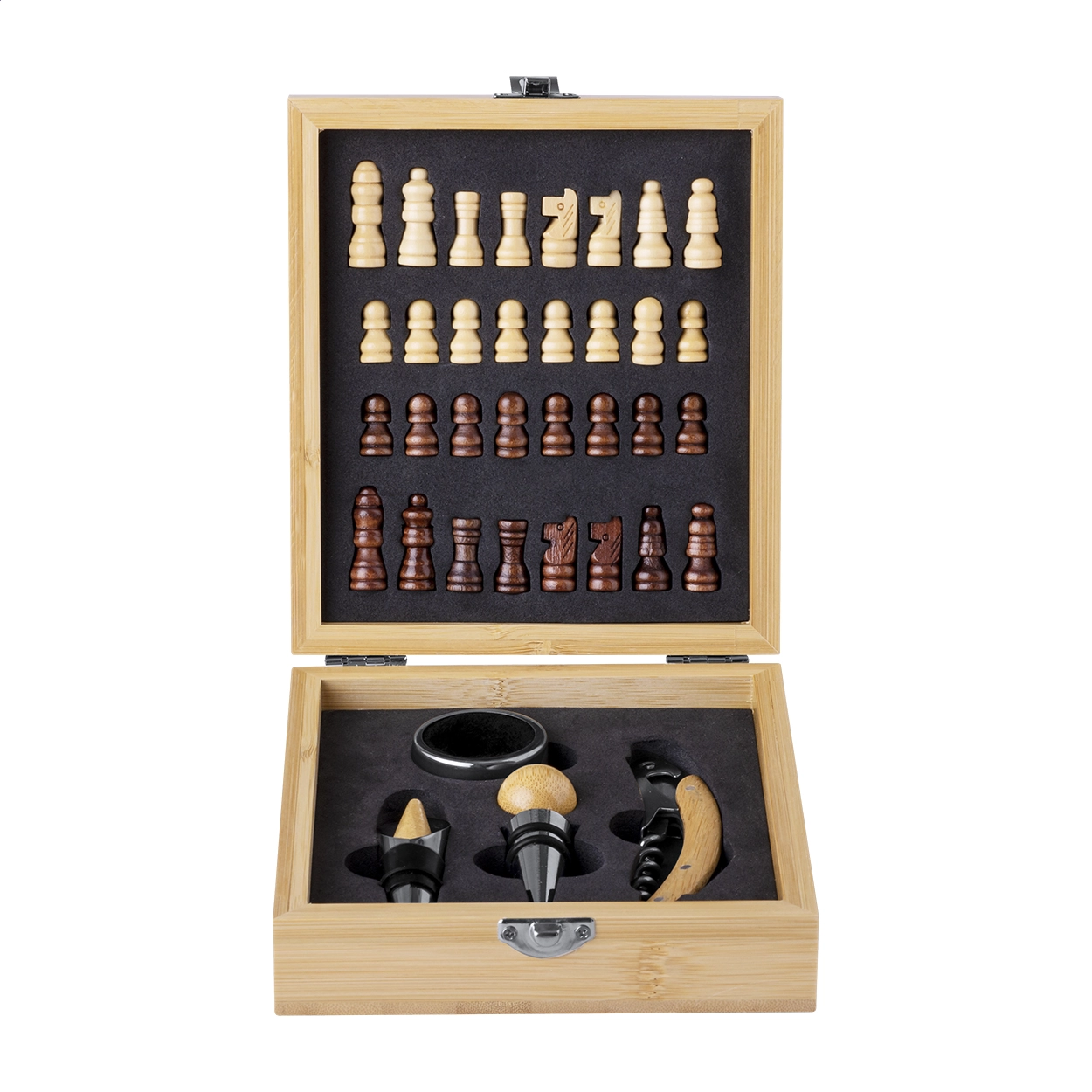Immagine Kaspar set da vino con scacchi