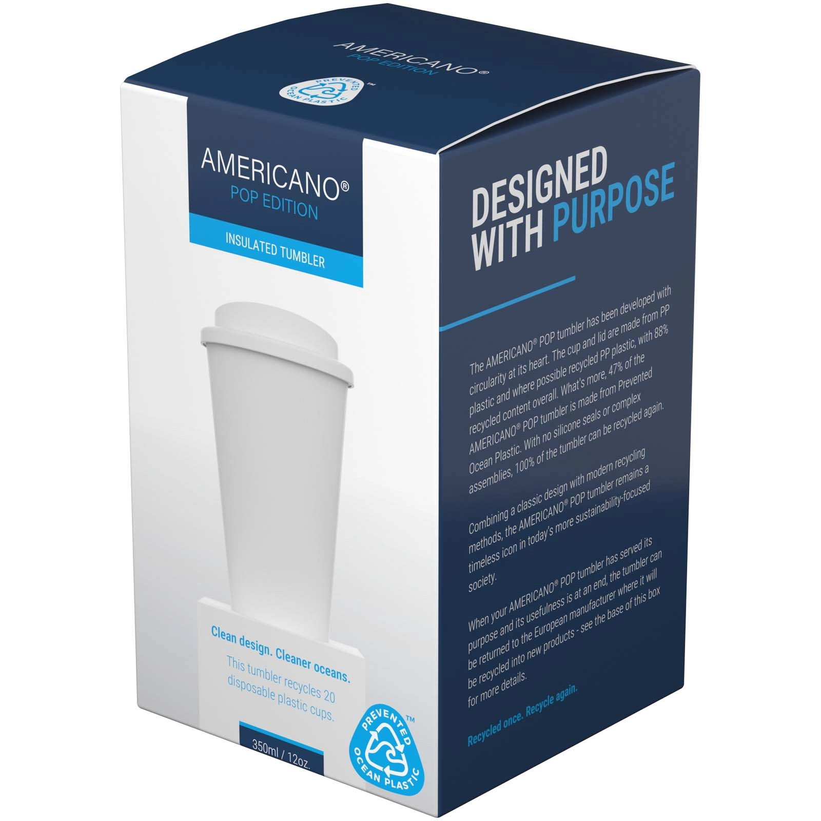 Immagine Bicchiere isolato Americano® POP da 350 ml con coperchio ermetico