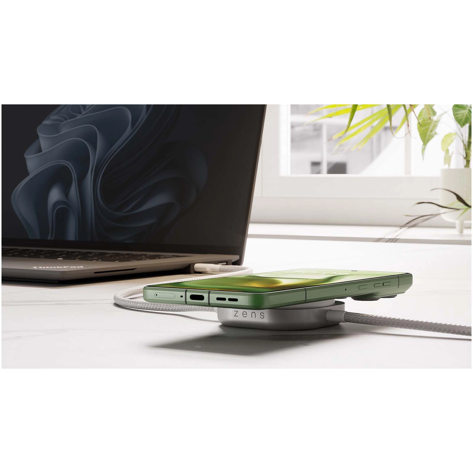 Immagine Cavo di ricarica USB-C 2-in-1 da 140 W Zens Pro 2