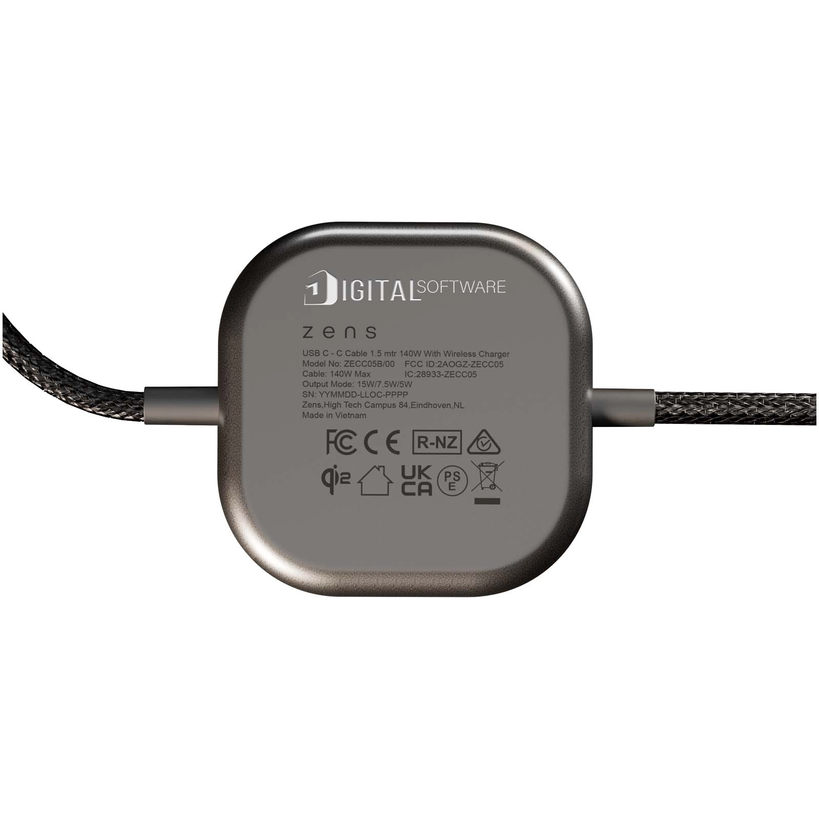 Immagine Cavo di ricarica USB-C 2-in-1 da 140 W Zens Pro 2