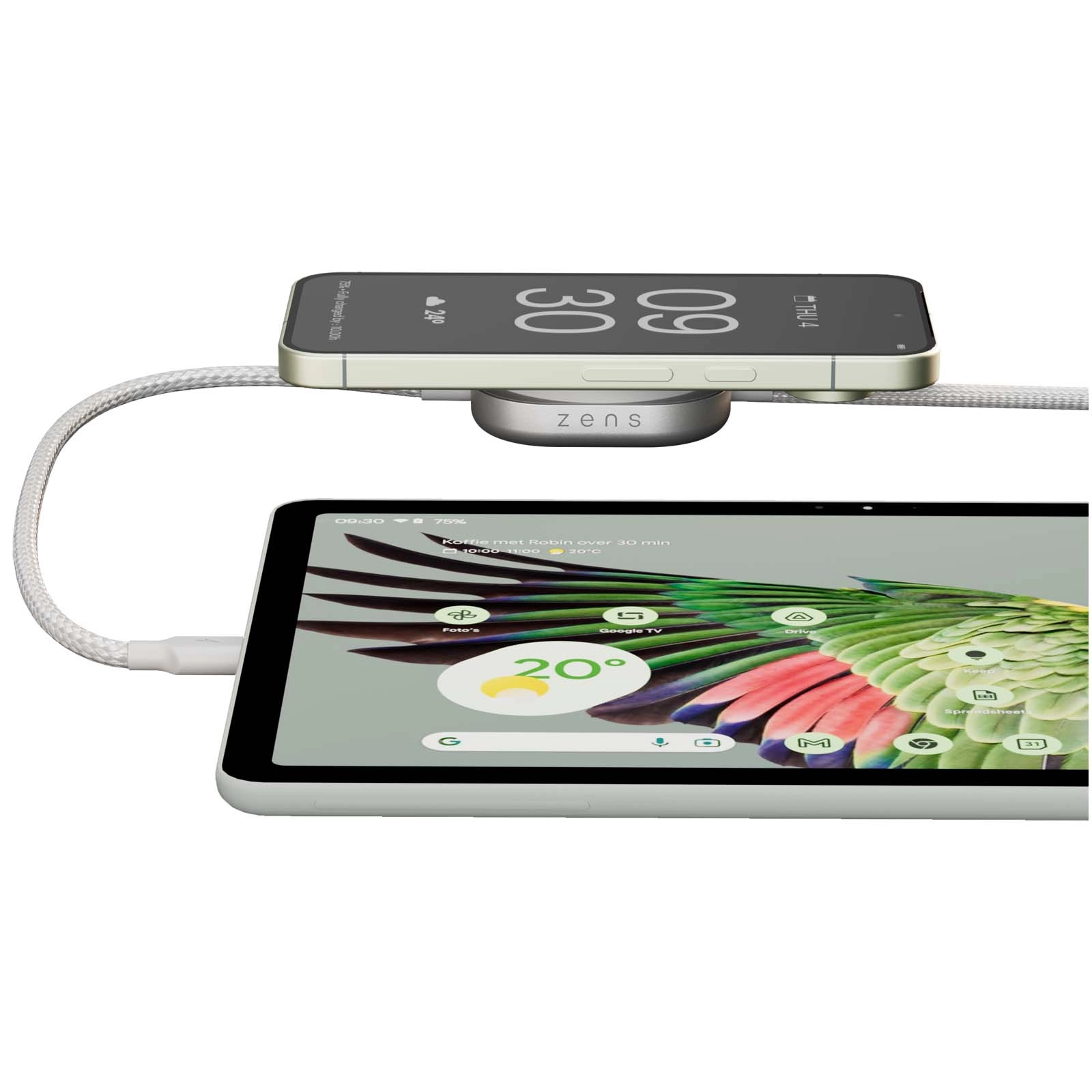 Immagine Cavo di ricarica USB-C 2-in-1 da 140 W Zens Pro 2