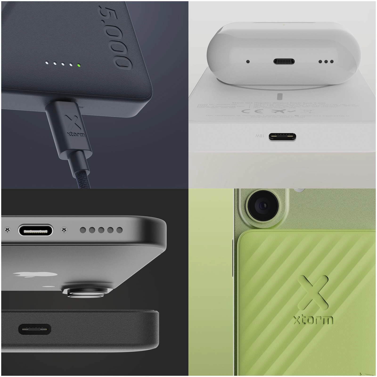 Immagine Power bank wireless da 5000 mAh 15 W Xtorm Go2