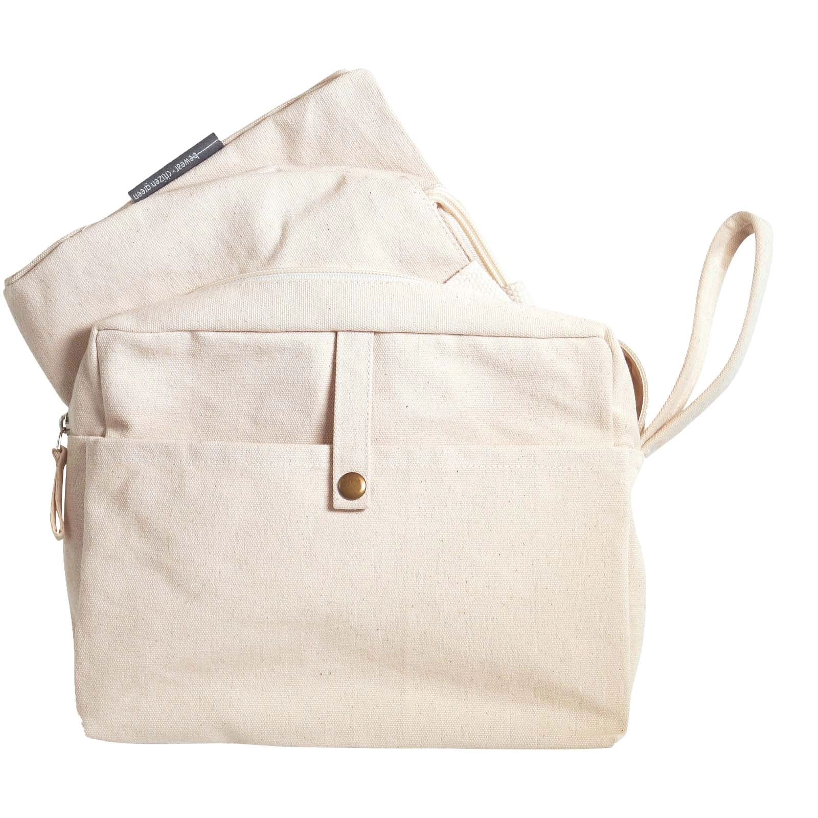 Immagine Borsa da viaggio e pochette in cotone biologico Citizen Green Combio