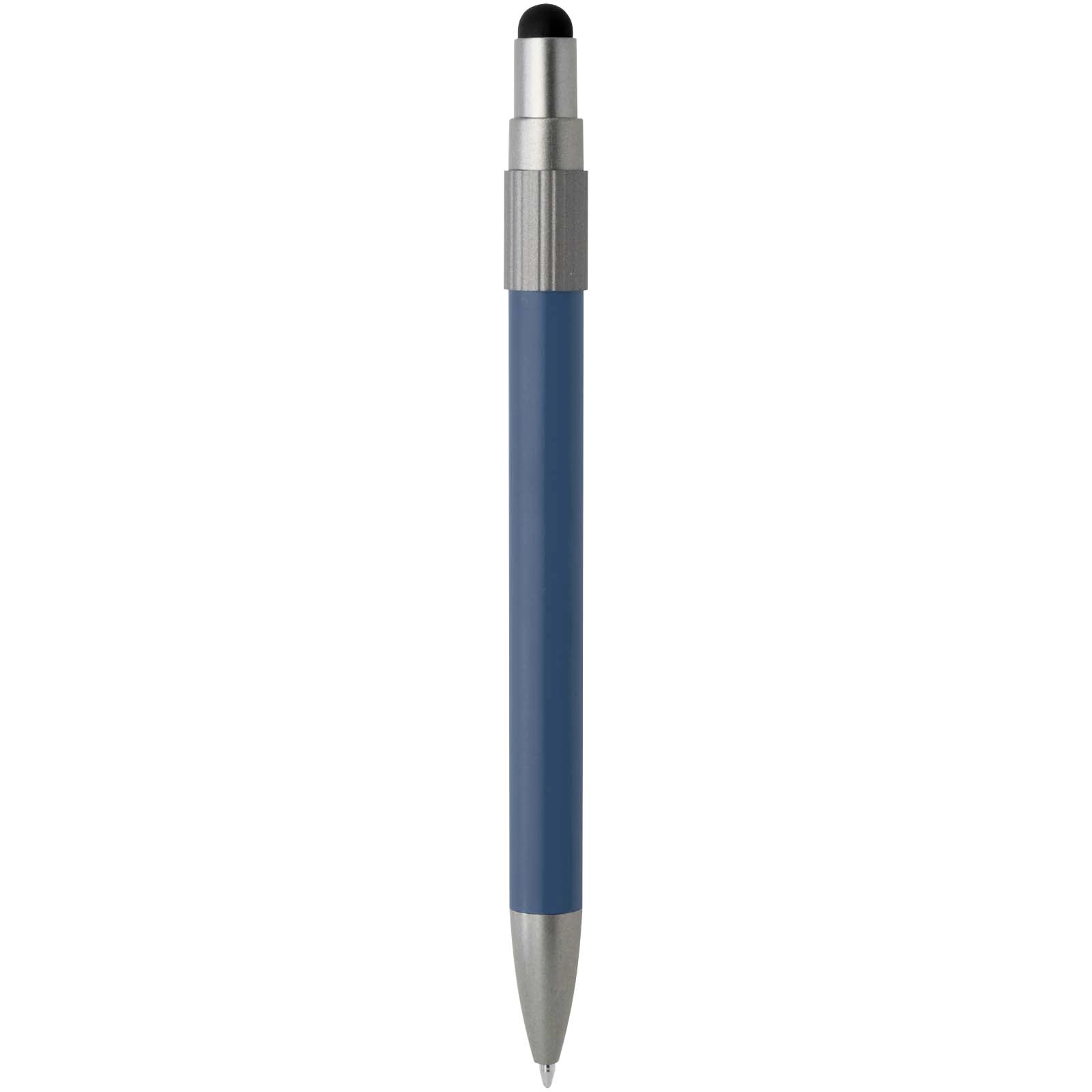 Immagine Penna a sfera in materiale riciclato certificato RCS con stilo e rotella antistress (inchiostro blu) Rill