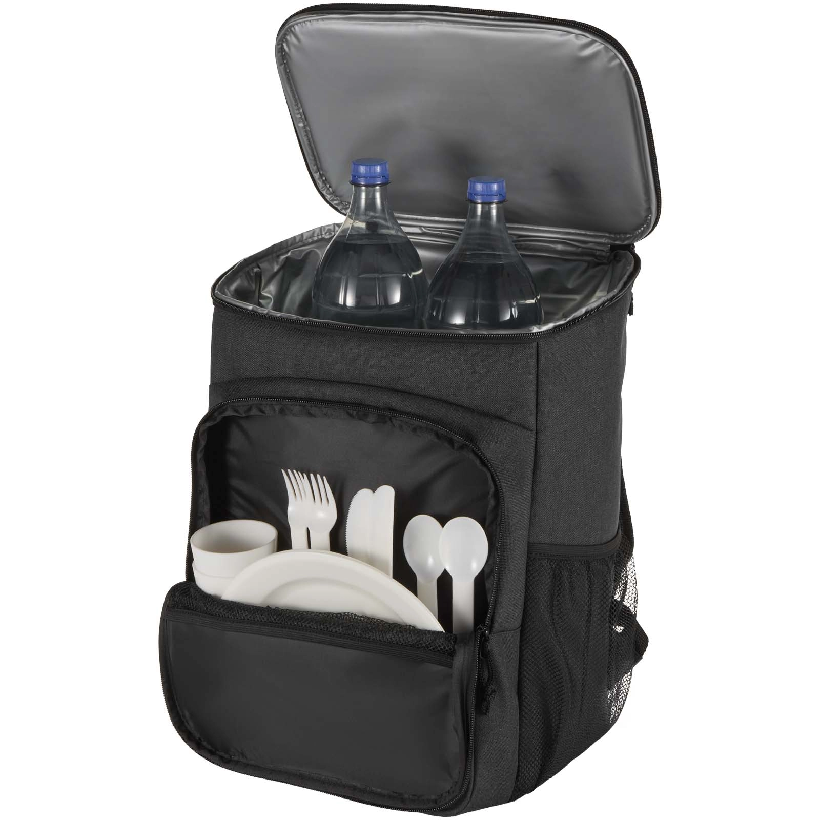 Immagine Zaino termico per picnic in materiale riciclato certificato GRS con set di posate Tundra - 20L