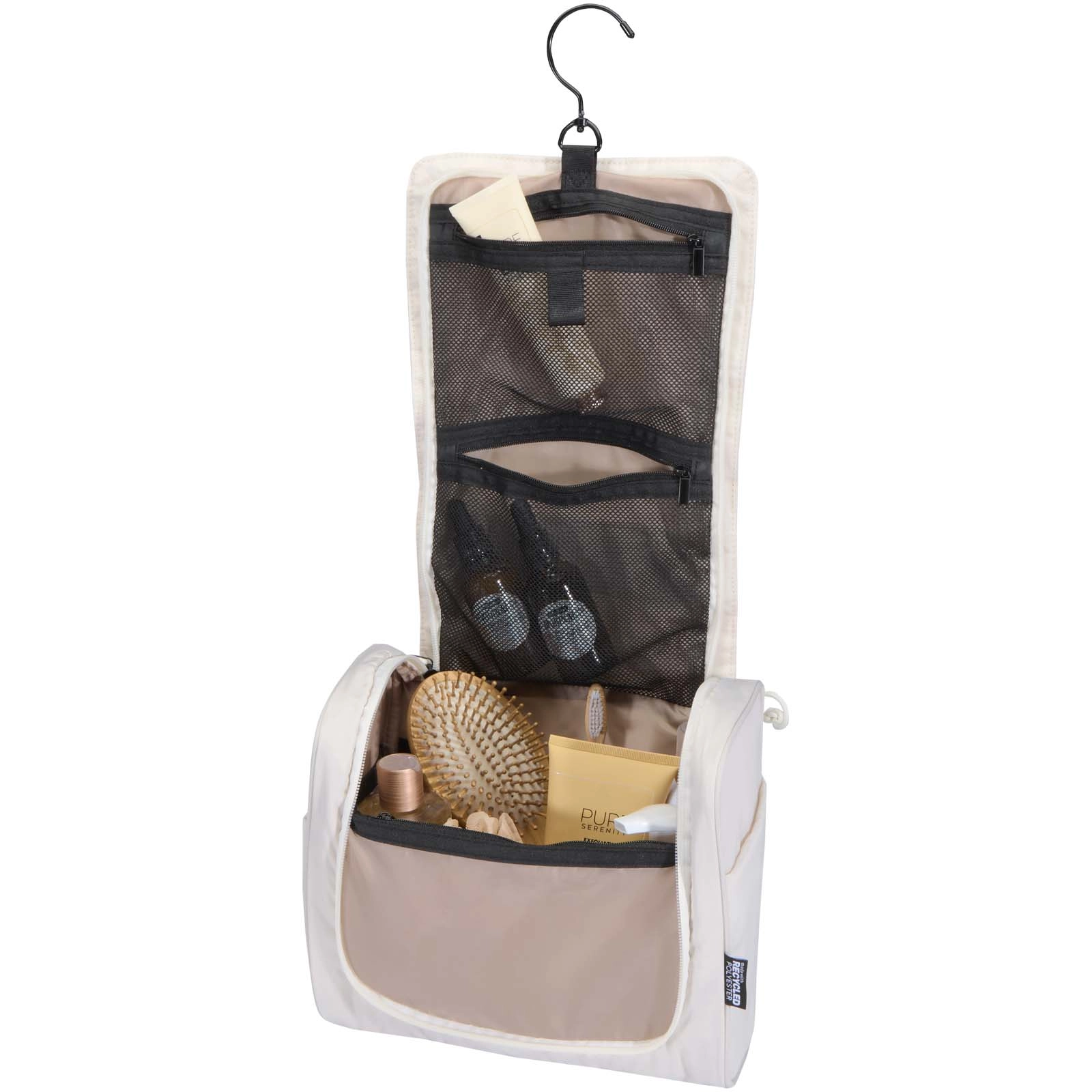 Immagine Beauty case da appendere in materiale riciclato certificato GRS Puffer - 8L