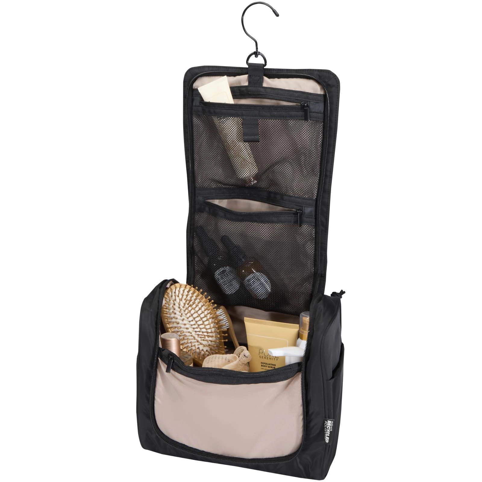 Immagine Beauty case da appendere in materiale riciclato certificato GRS Puffer - 8L