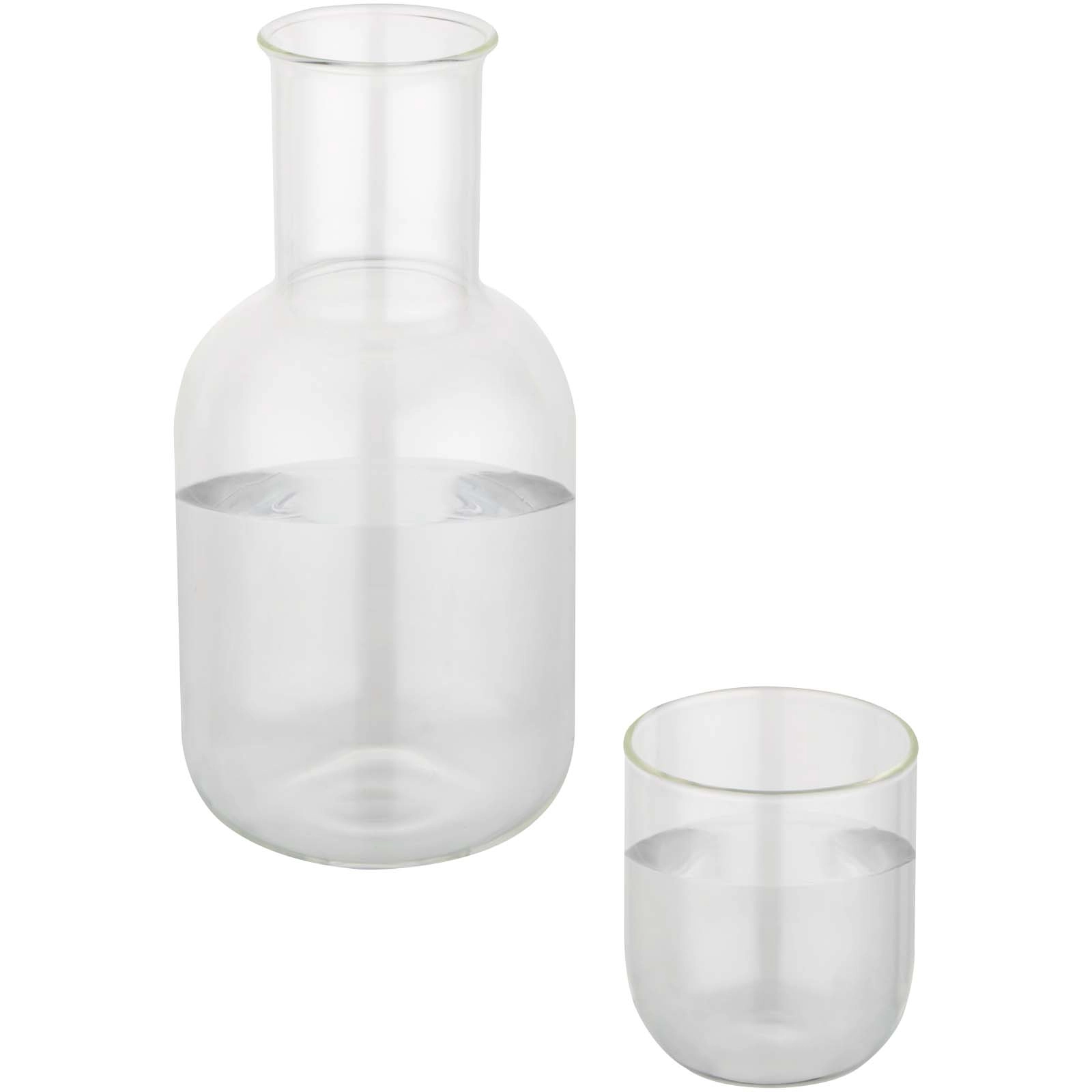 Immagine Set di caraffa e bicchieri in vetro con finitura opaca Amelie