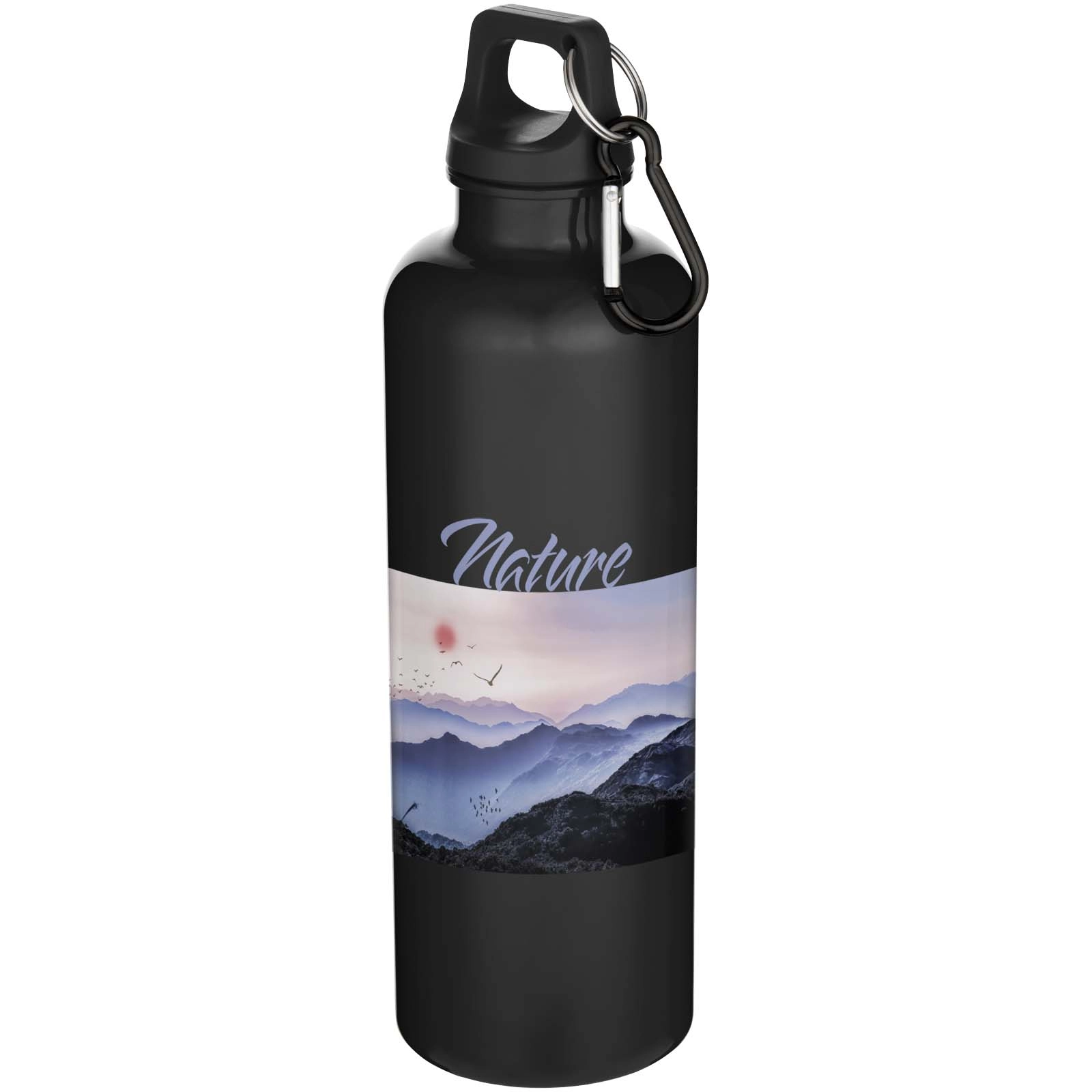 Immagine Borraccia in plastica riciclata RCS in tinta unita con moschettone Oregon da 750 ml