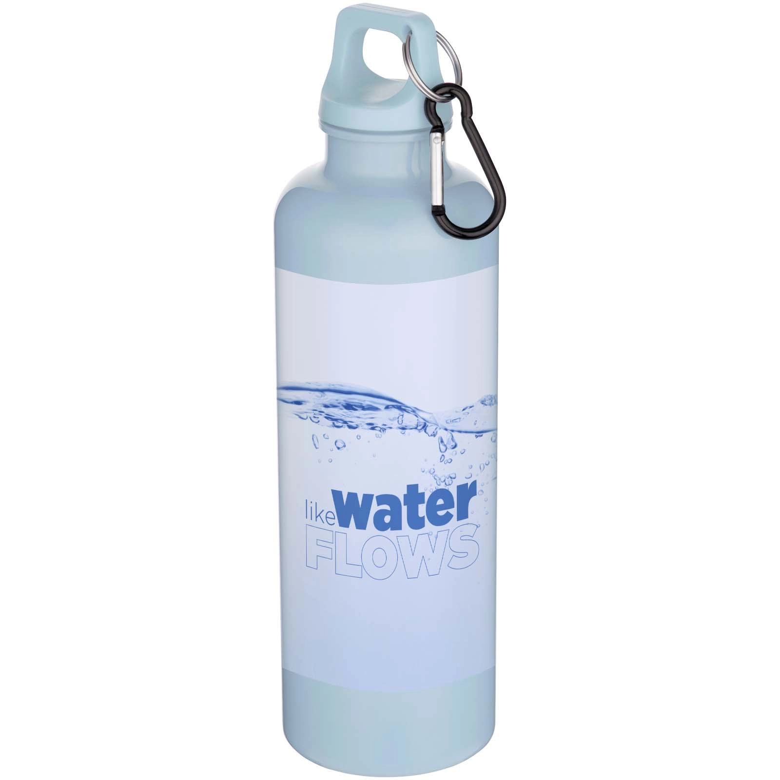 Immagine Borraccia in plastica riciclata RCS in tinta unita con moschettone Oregon da 750 ml