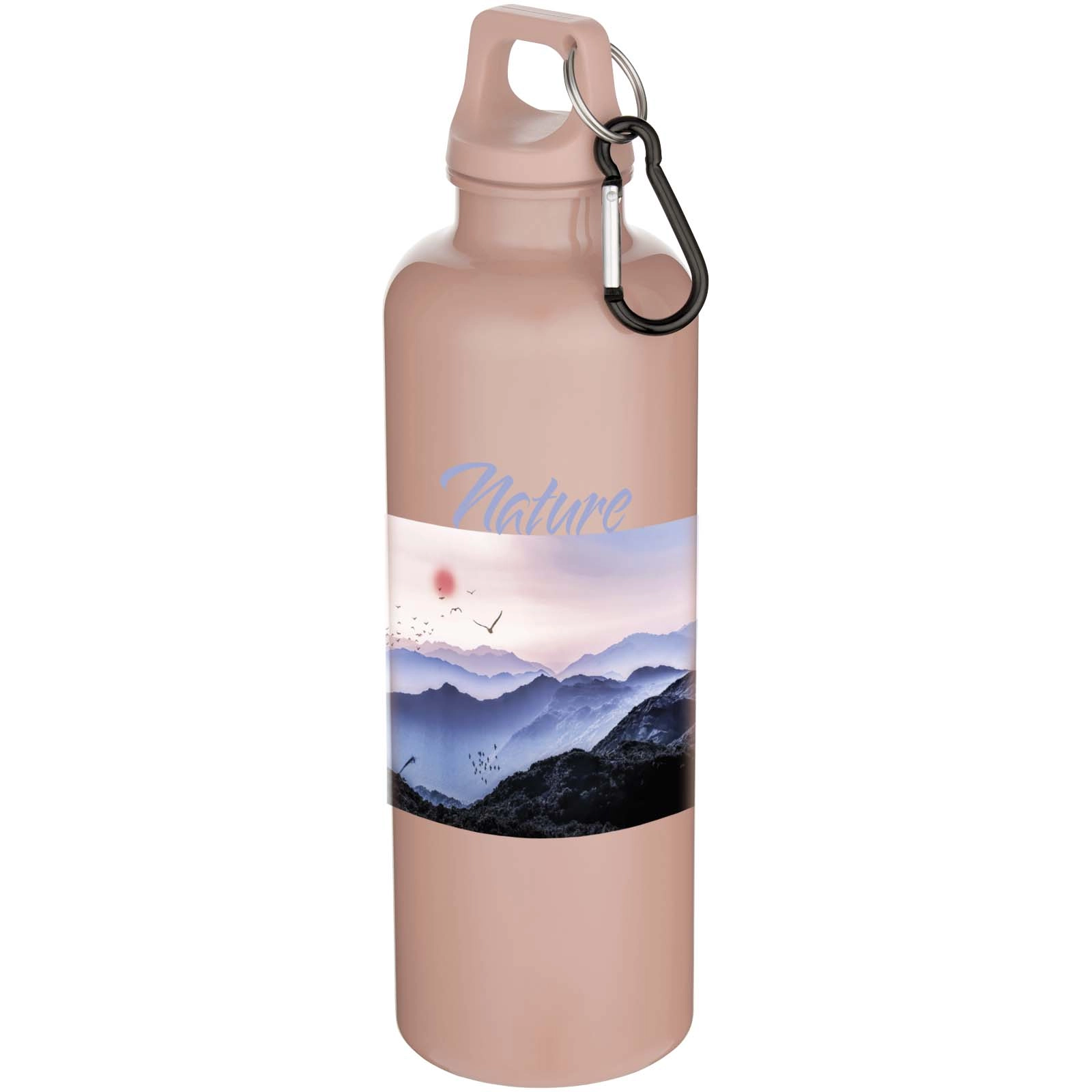 Immagine Borraccia in plastica riciclata RCS in tinta unita con moschettone Oregon da 750 ml