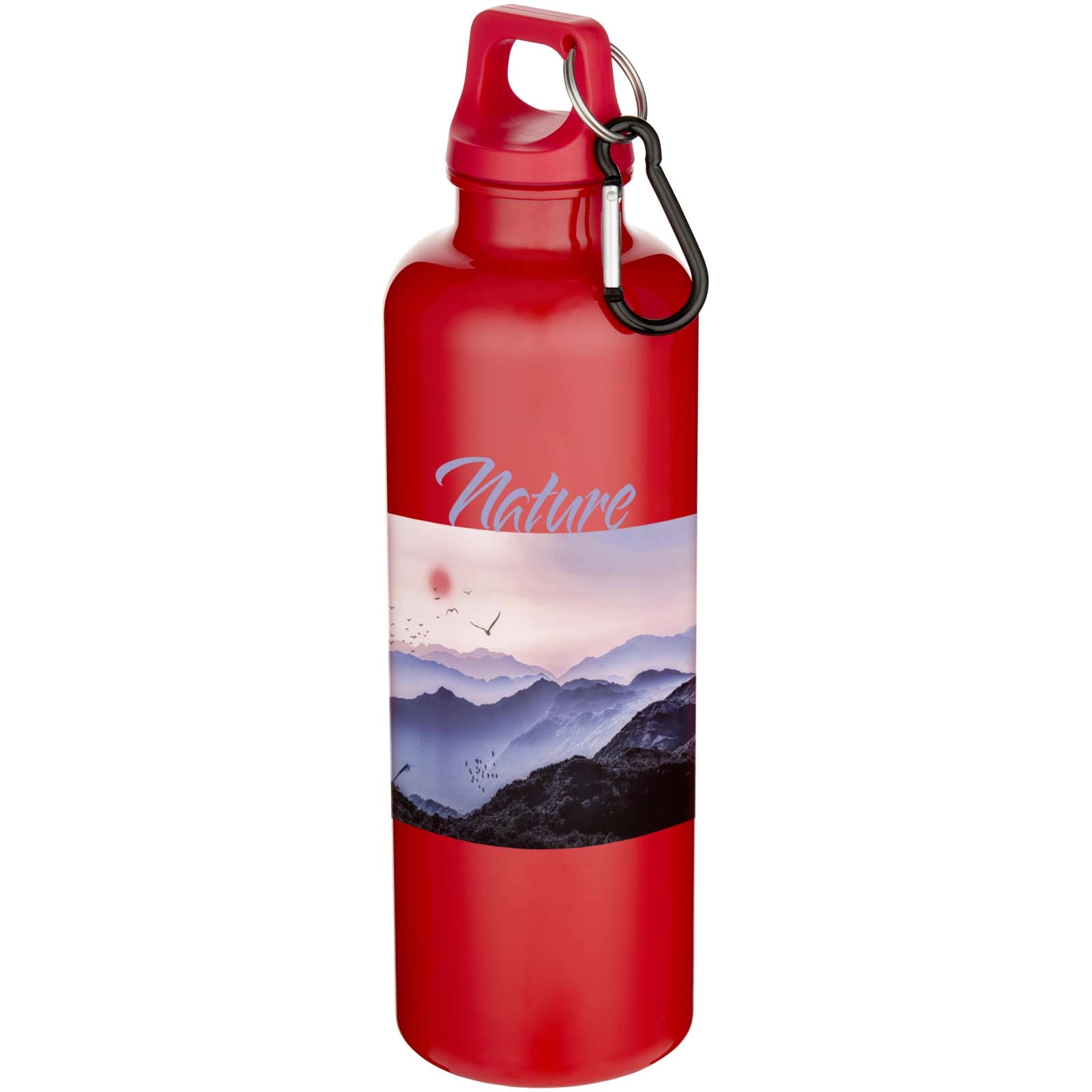 Immagine Borraccia in plastica riciclata RCS in tinta unita con moschettone Oregon da 750 ml