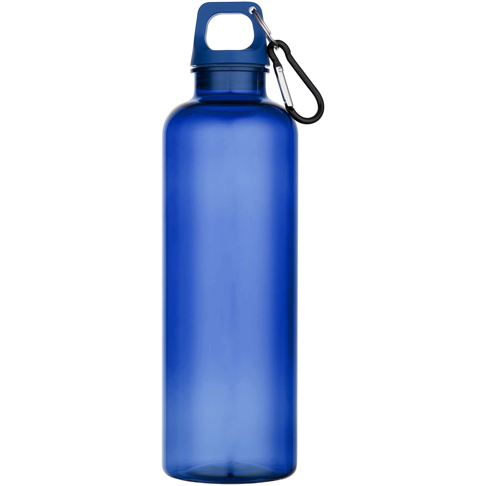 Immagine Borraccia in plastica riciclata certificata RCS da 750 ml con moschettone Oregon