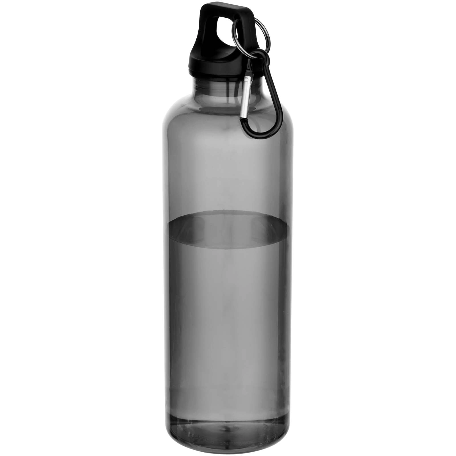 Immagine Borraccia in plastica riciclata certificata RCS da 750 ml con moschettone Oregon
