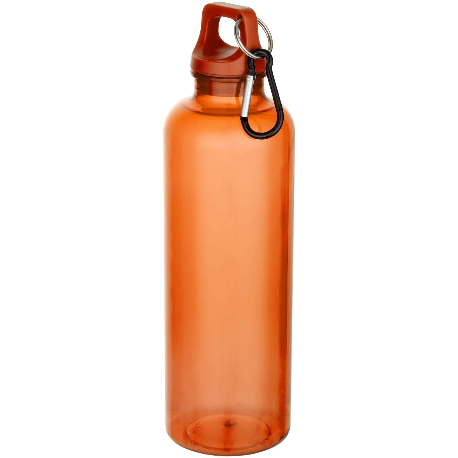 Immagine Borraccia in plastica riciclata certificata RCS da 750 ml con moschettone Oregon