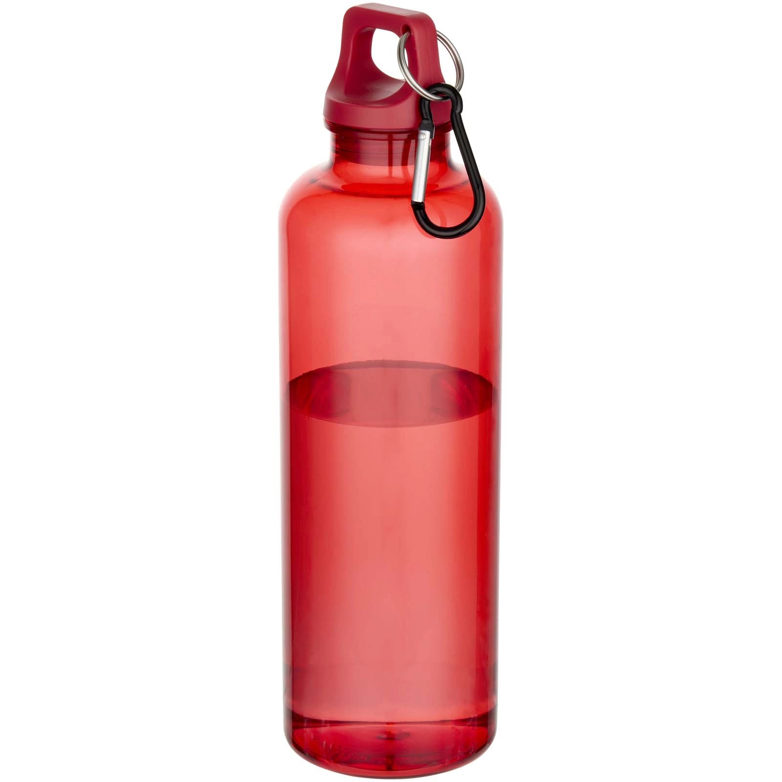 Immagine Borraccia in plastica riciclata certificata RCS da 750 ml con moschettone Oregon