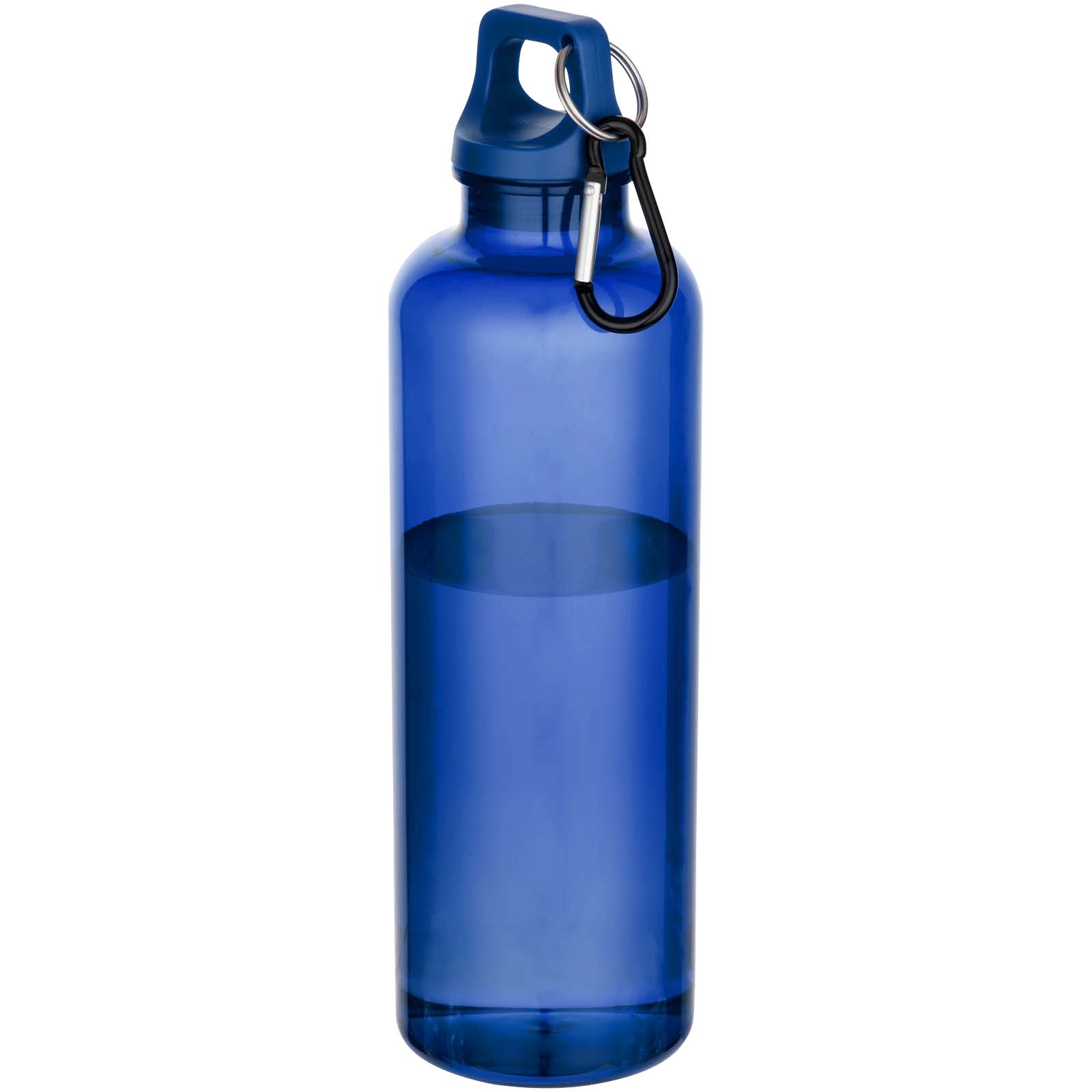 Immagine Borraccia in plastica riciclata certificata RCS da 750 ml con moschettone Oregon