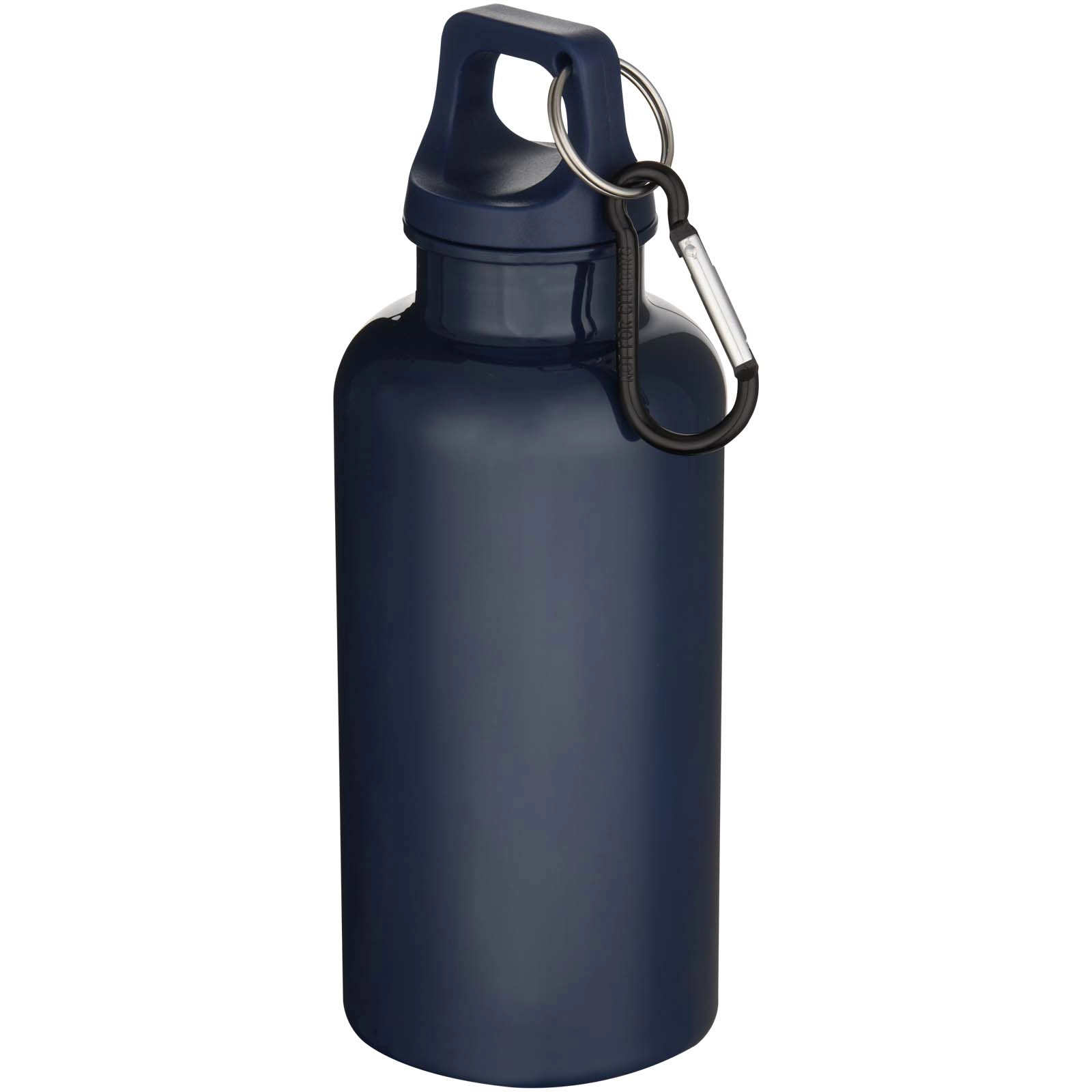 Immagine Borraccia in plastica riciclata RCS in tinta unita da 400 ml con moschettone Oregon 