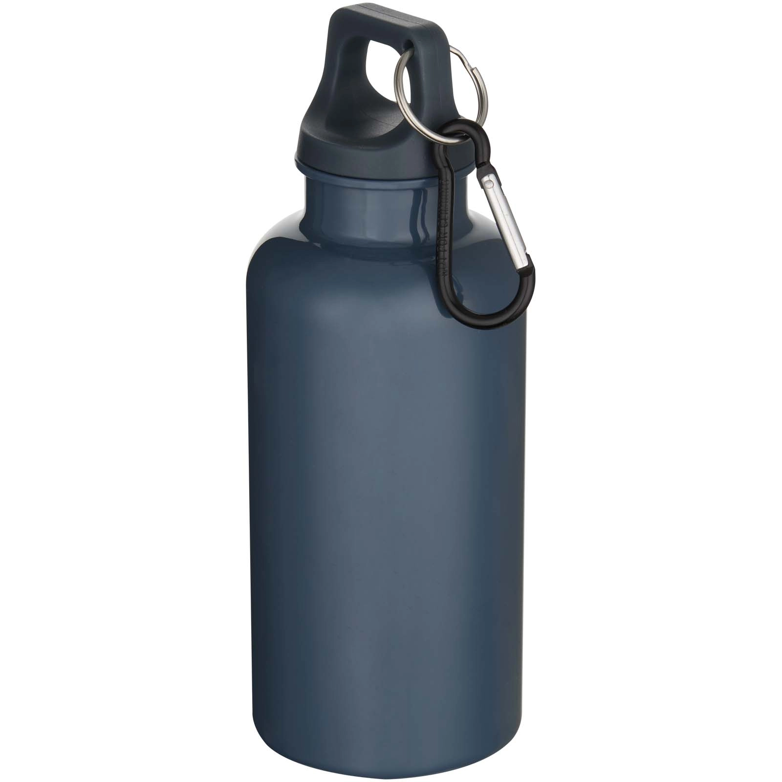 Immagine Borraccia in plastica riciclata RCS in tinta unita da 400 ml con moschettone Oregon 