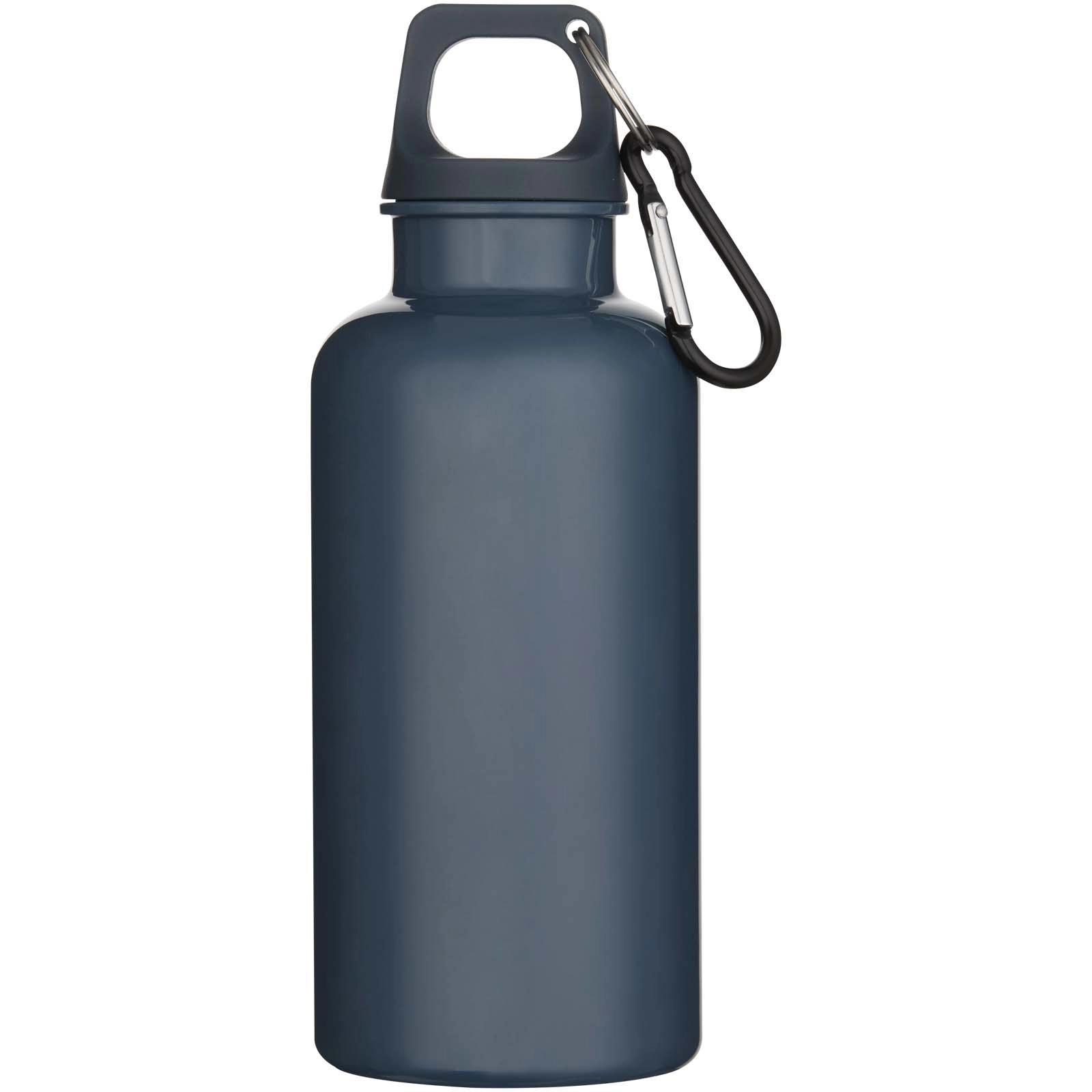 Immagine Borraccia in plastica riciclata RCS in tinta unita da 400 ml con moschettone Oregon 