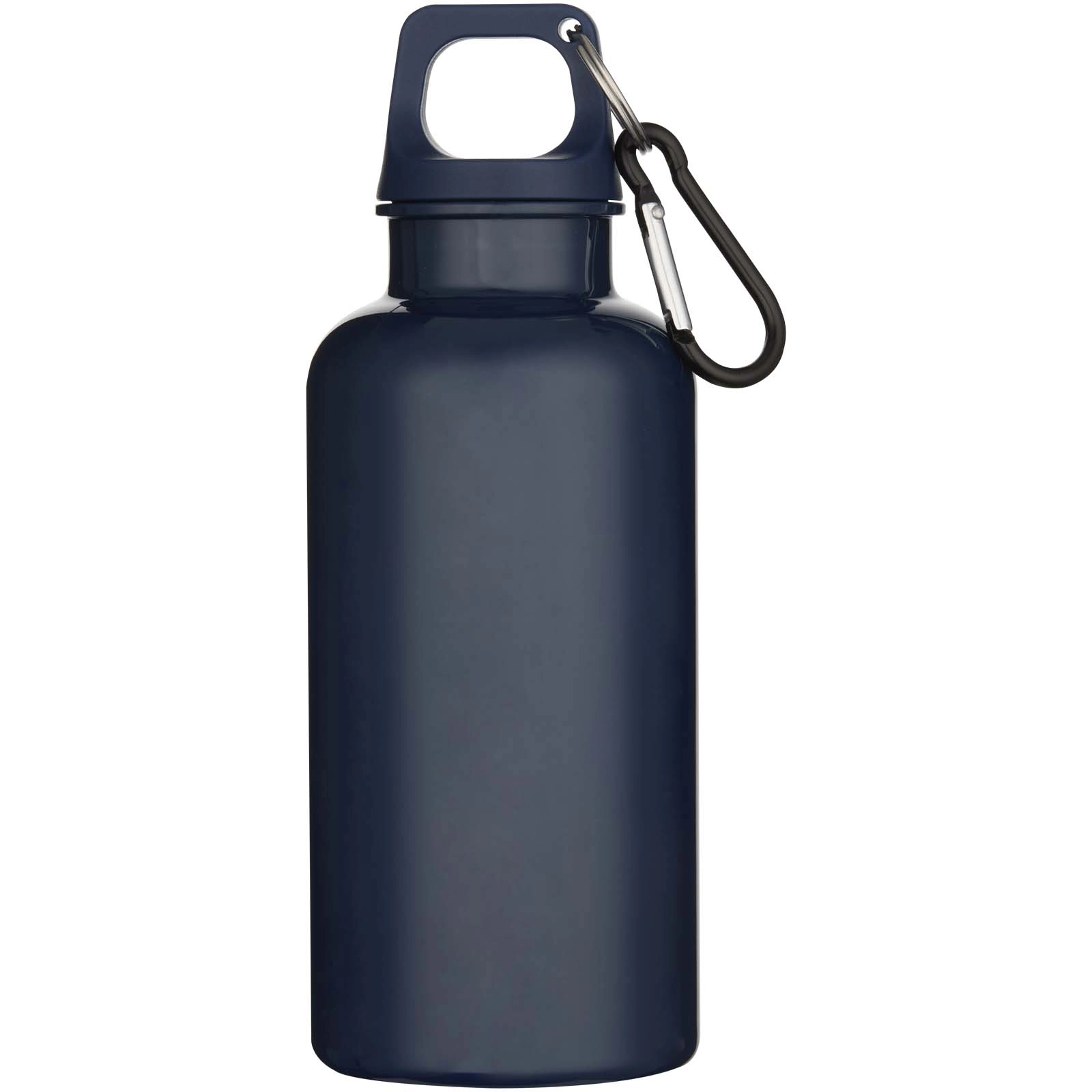 Immagine Borraccia in plastica riciclata RCS in tinta unita da 400 ml con moschettone Oregon 