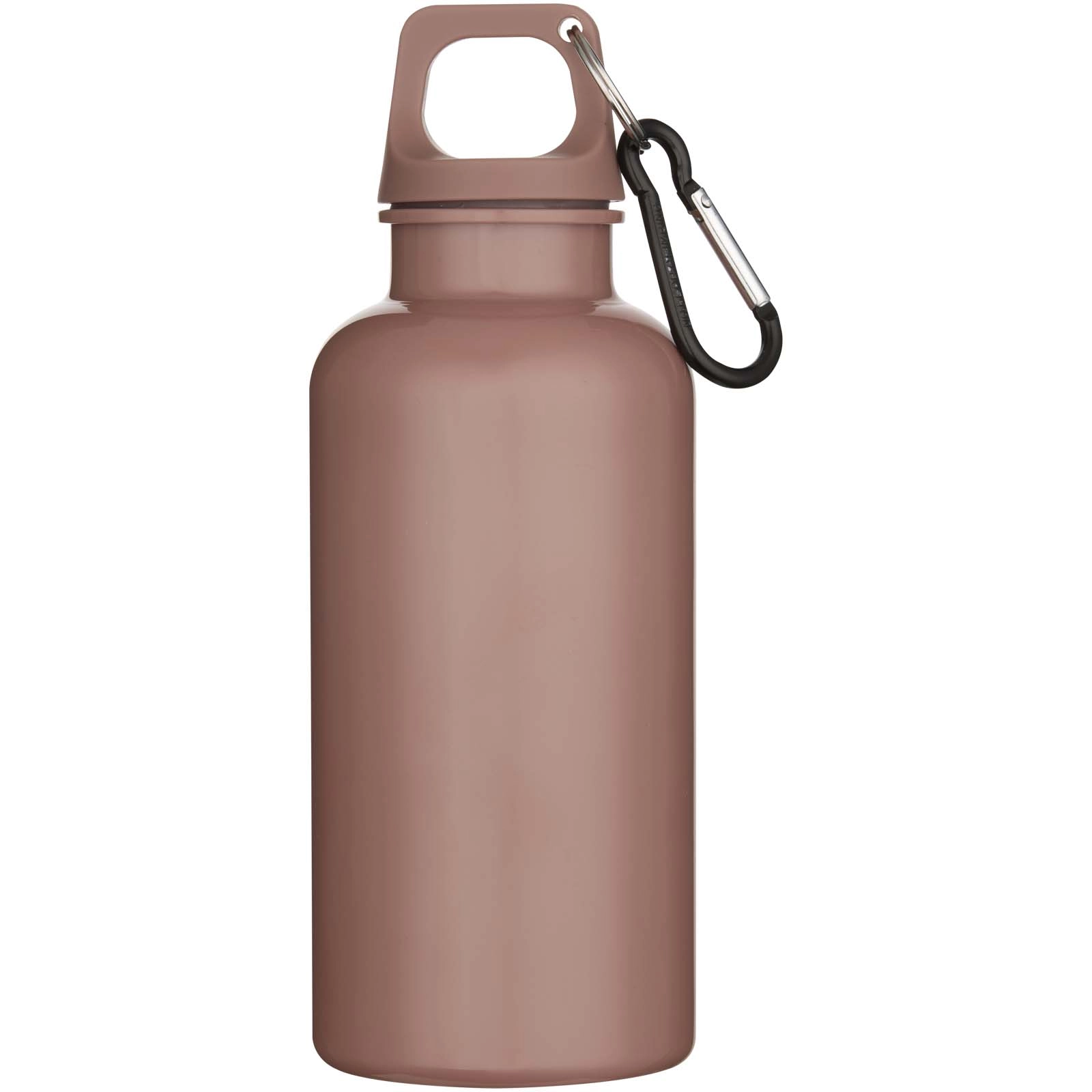 Immagine Borraccia in plastica riciclata RCS in tinta unita da 400 ml con moschettone Oregon 