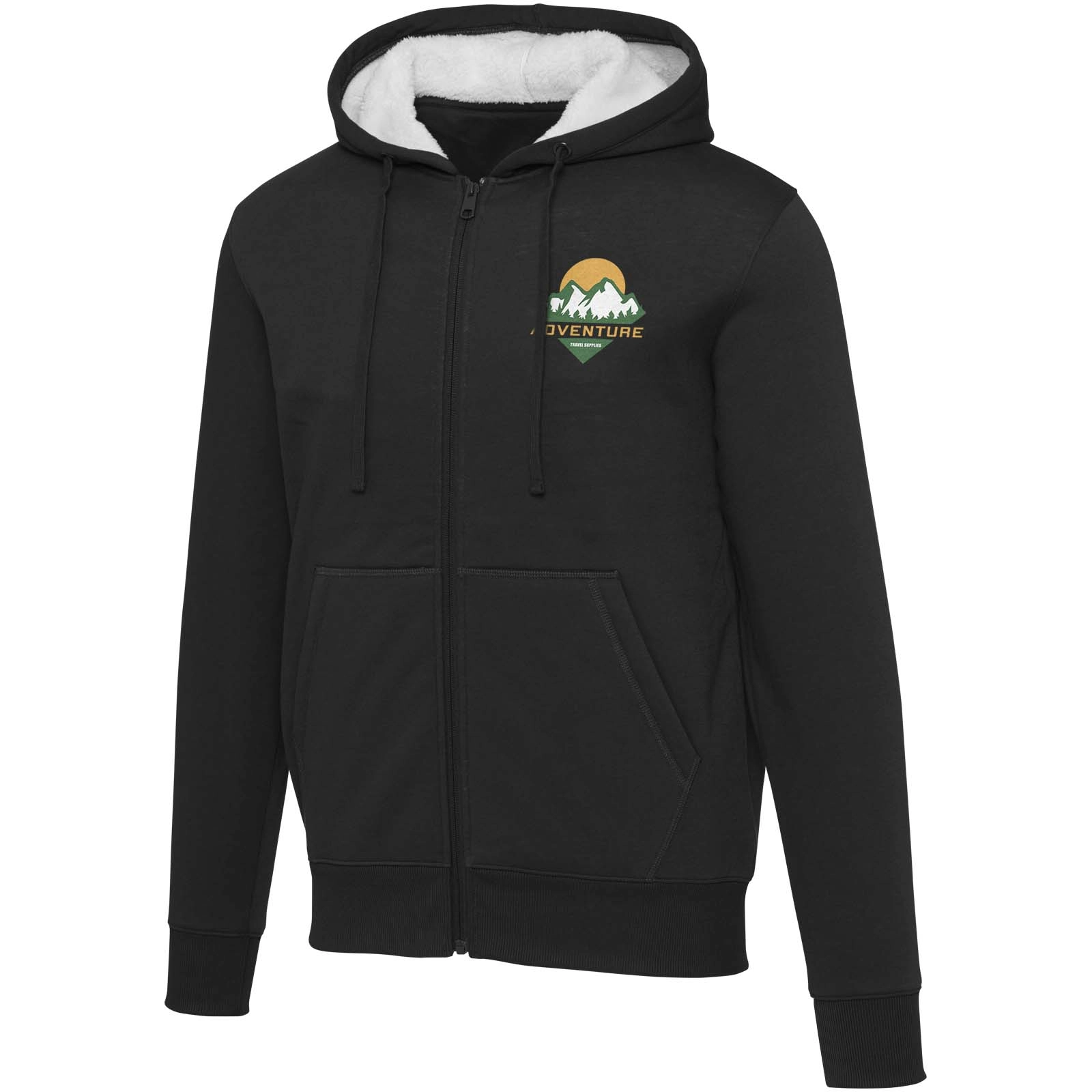 Immagine Felpa con cappuccio e zip intera in sherpa da 320 g/m² Natron