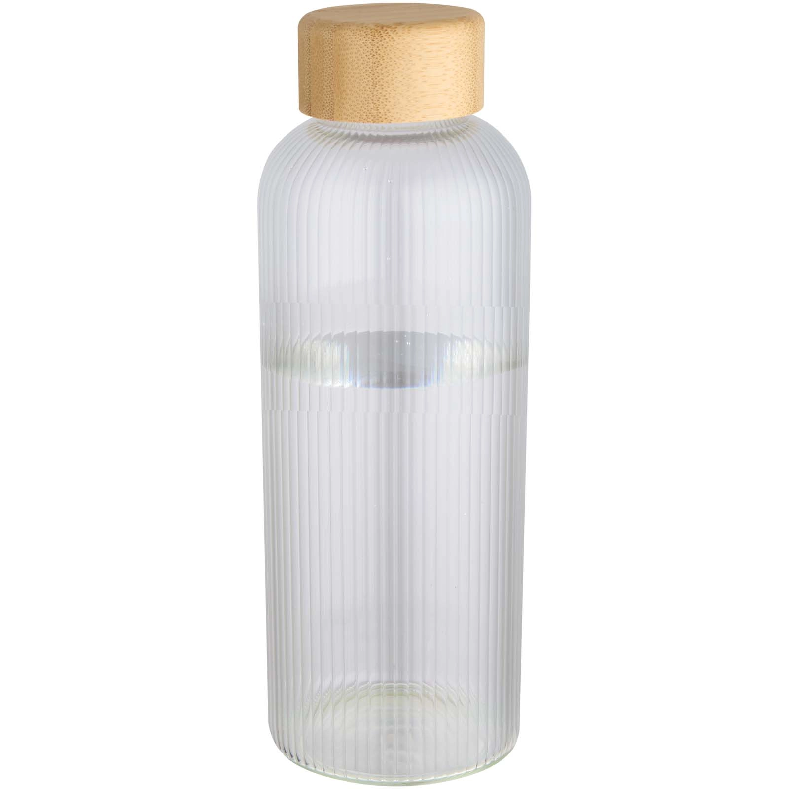 Immagine Borraccia a parete singola in vetro borosilicato con coperchio in bambù da 650 ml Mirage