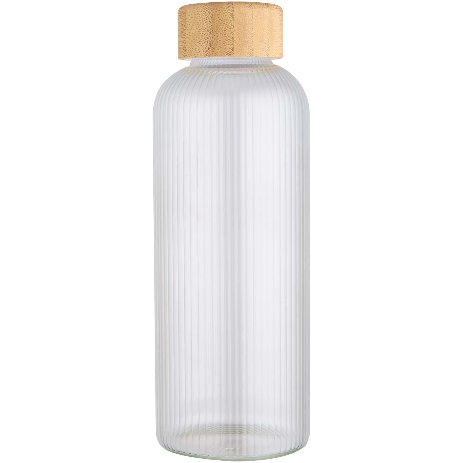 Immagine Borraccia a parete singola in vetro borosilicato con coperchio in bambù da 650 ml Mirage