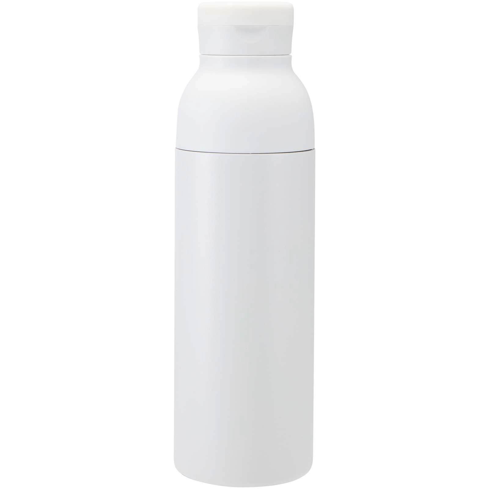 Immagine Borraccia in acciaio inossidabile riciclato certificato RCS a doppia parete da 650 ml con set di coperchi da 3 pezzi Illumina