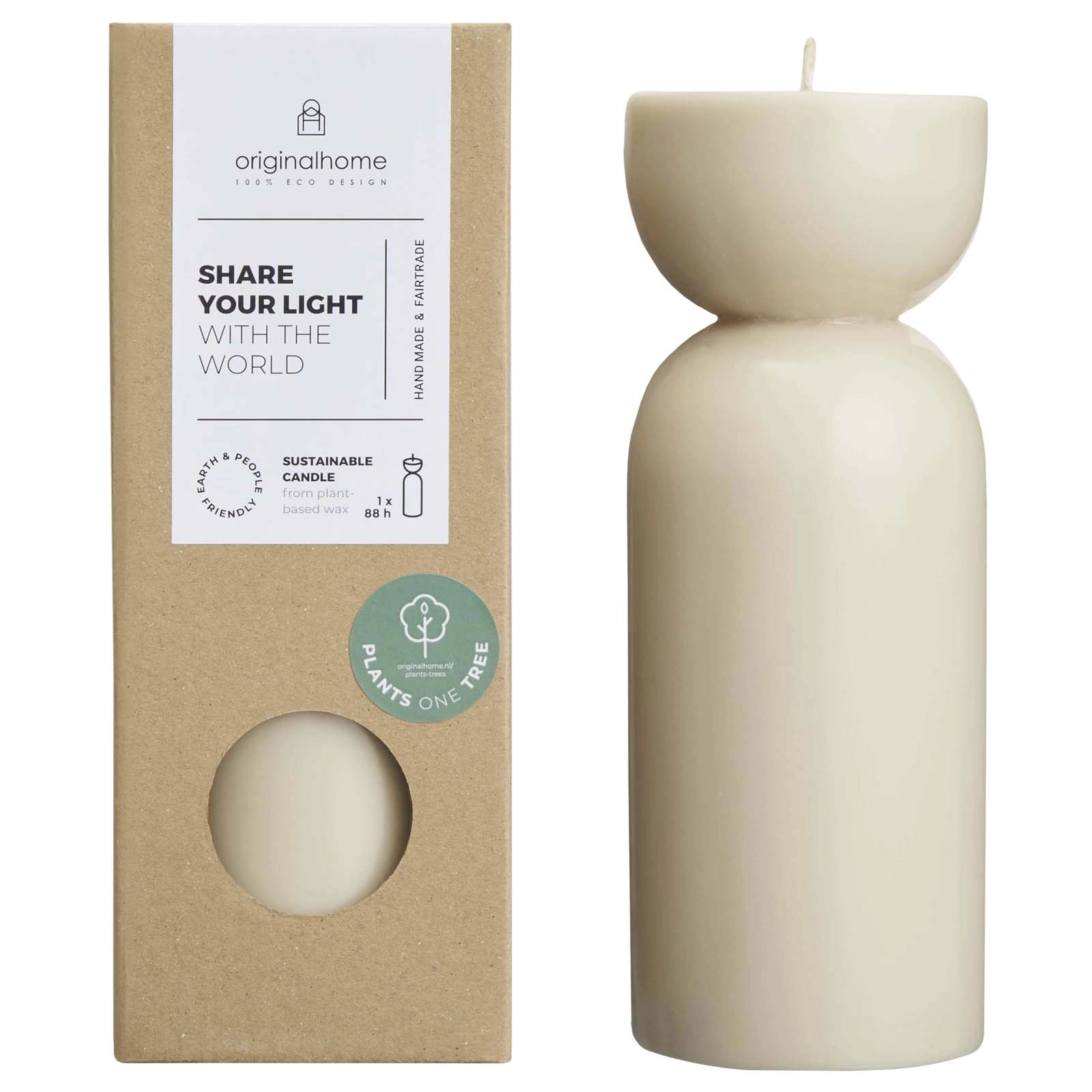 Immagine Candela media in materiale biologico Originalhome