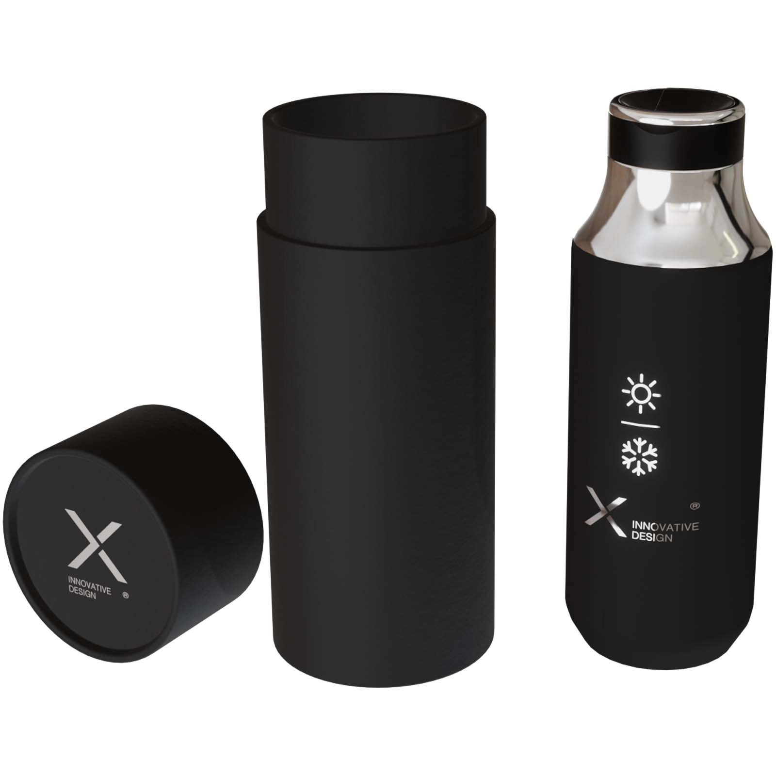 Immagine Borraccia termica in acciaio inossidabile da 500 ml con cannuccia SCX.design D12