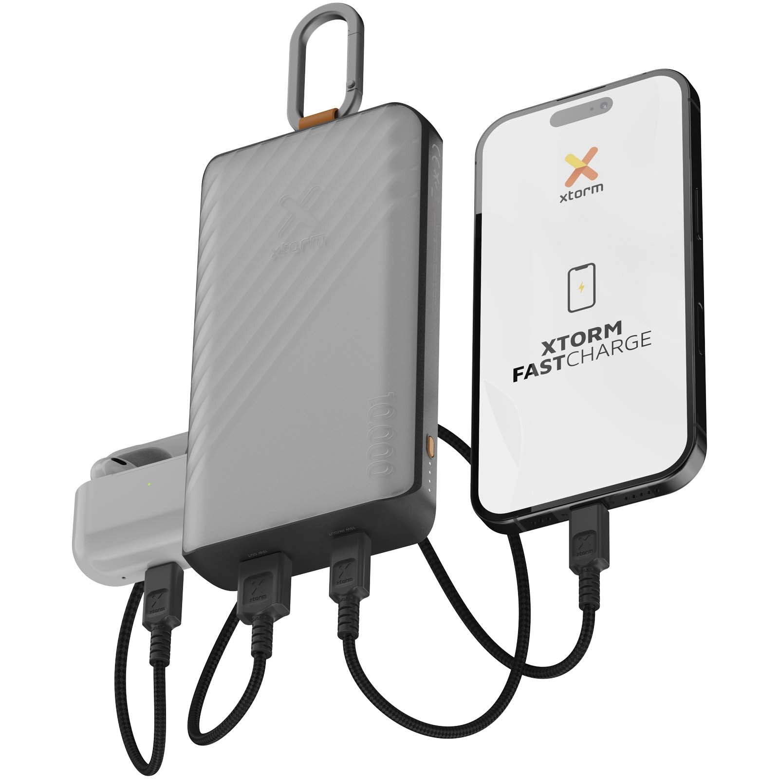 Immagine Power bank a energia solare da 10.000 mAh 15 W con luce Xtorm XG2S101 Go2 