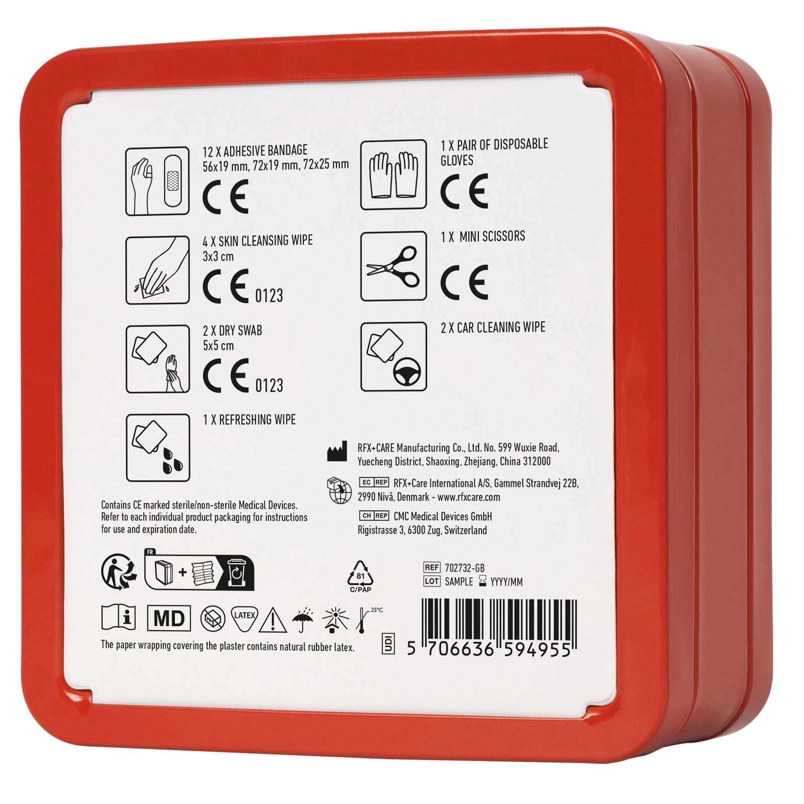 Immagine Kit di primo soccorso in scatola di latta per auto MyKit