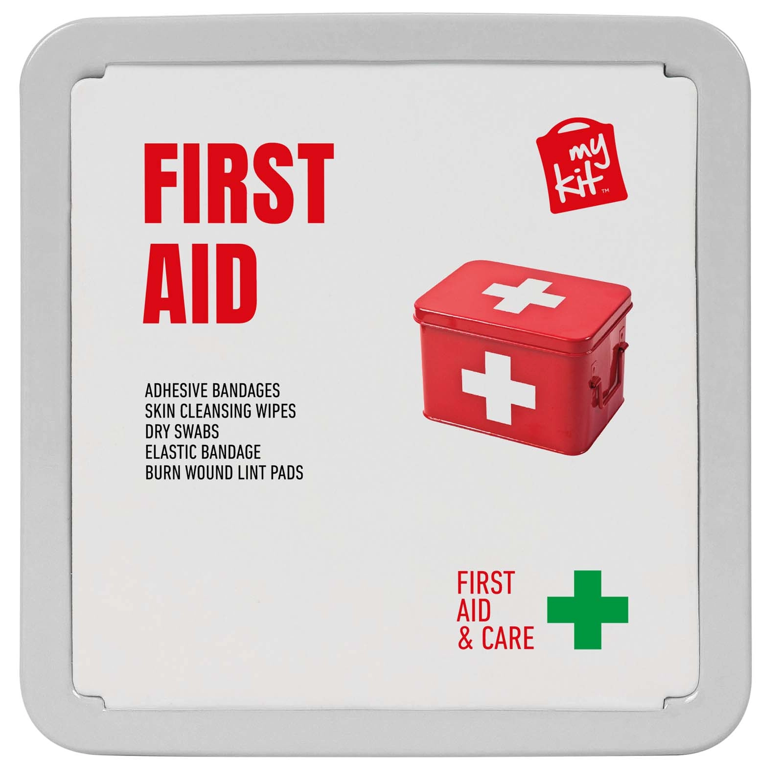 Immagine Kit di primo soccorso in scatola di latta Mykit