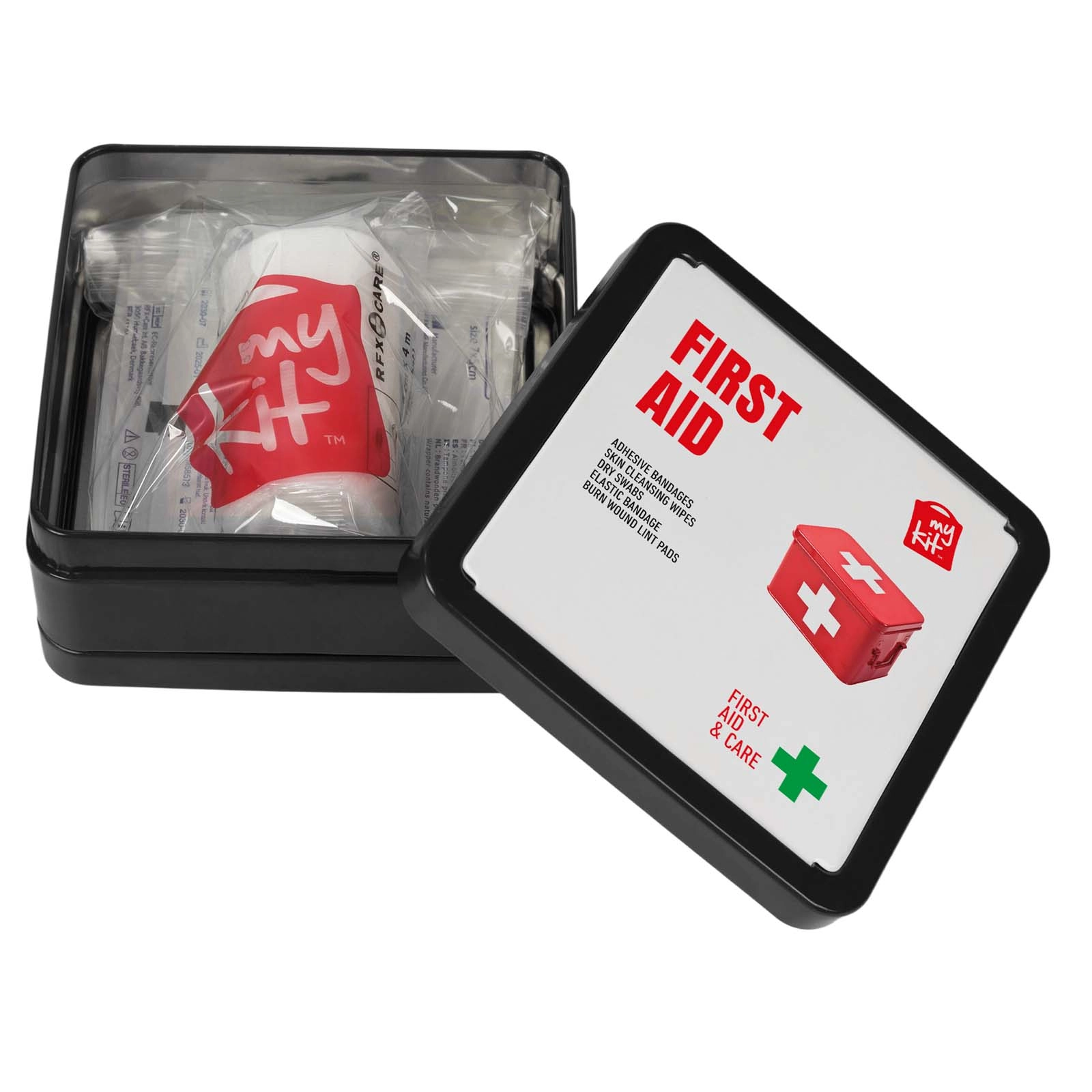 Immagine Kit di primo soccorso in scatola di latta Mykit