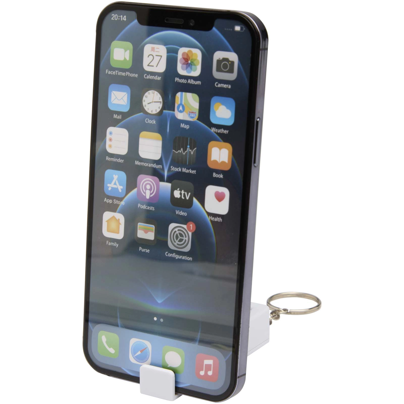 Immagine Supporto per telefono con giocattolo antistress in plastica riciclata Aggia