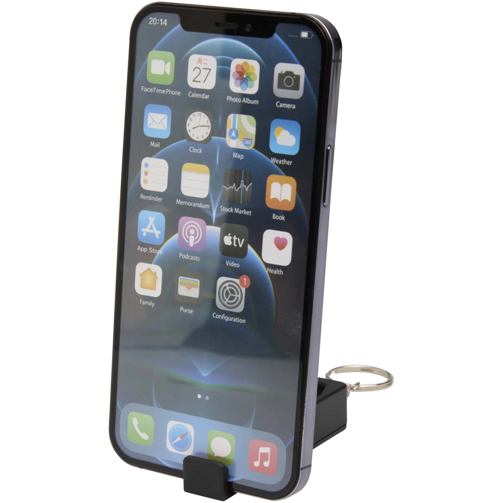 Immagine Supporto per telefono con giocattolo antistress in plastica riciclata Aggia