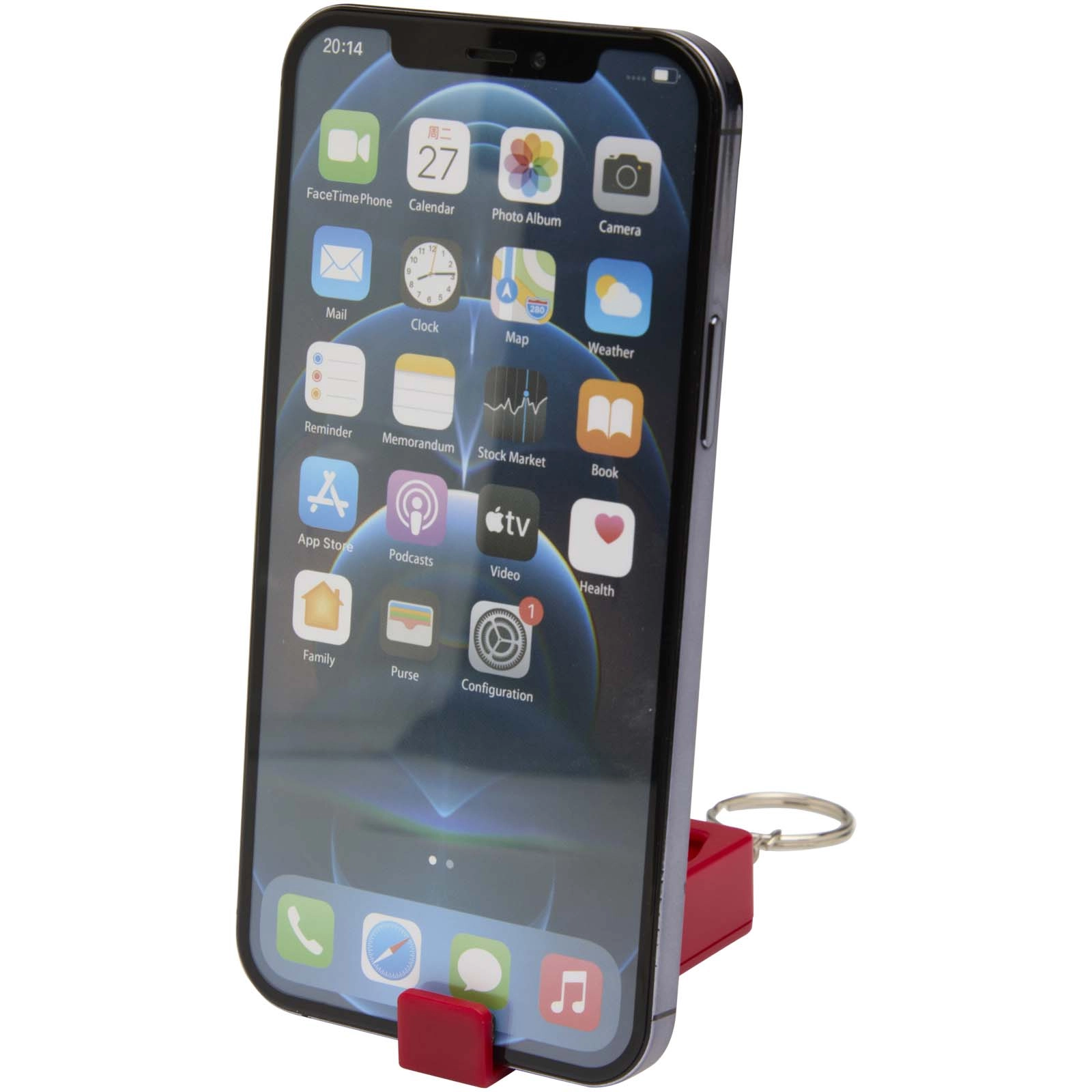 Immagine Supporto per telefono con giocattolo antistress in plastica riciclata Aggia