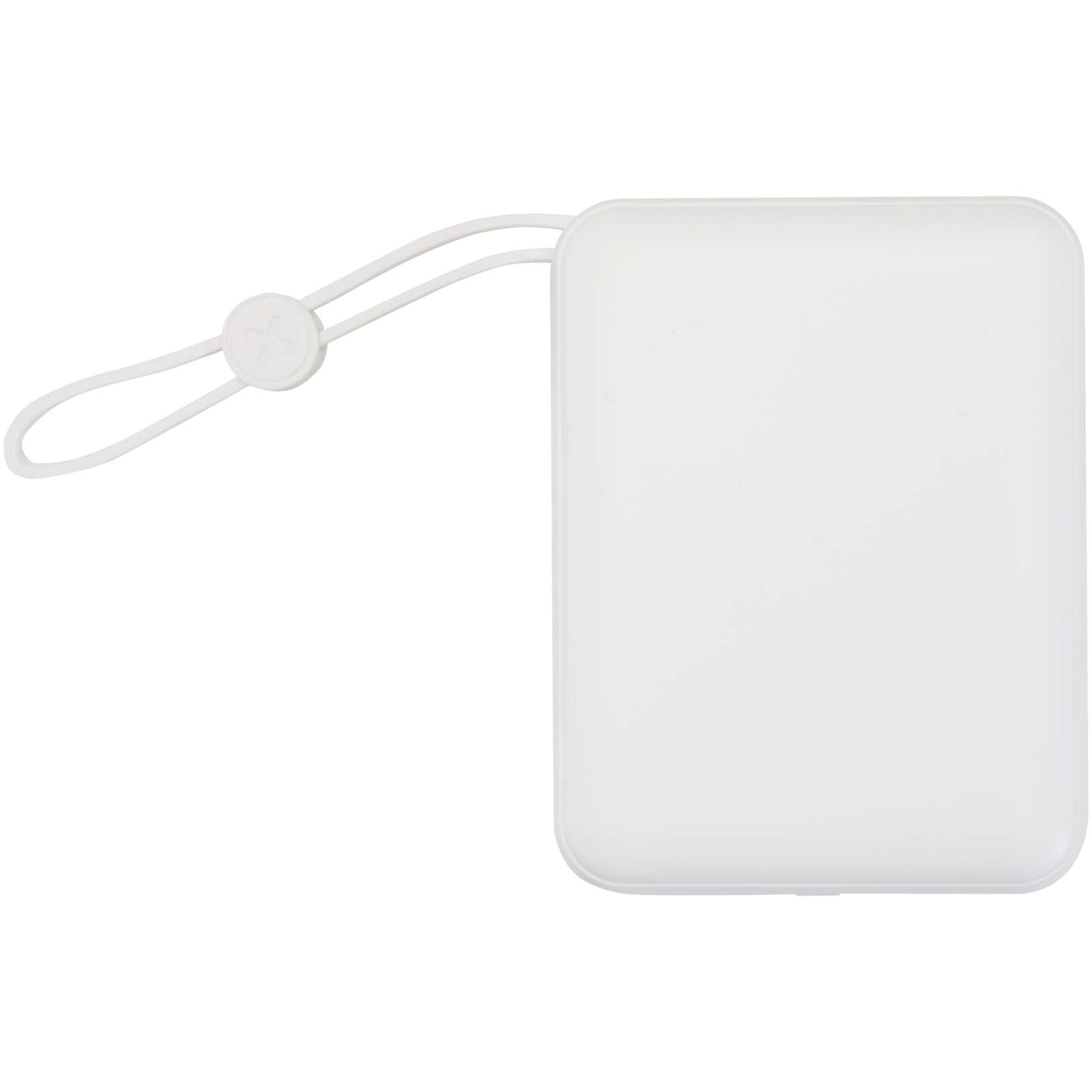 Immagine Power bank per tablet da 10.000 mAh e 35 W con cavo Tipo-C integrato in plastica riciclata Acrux