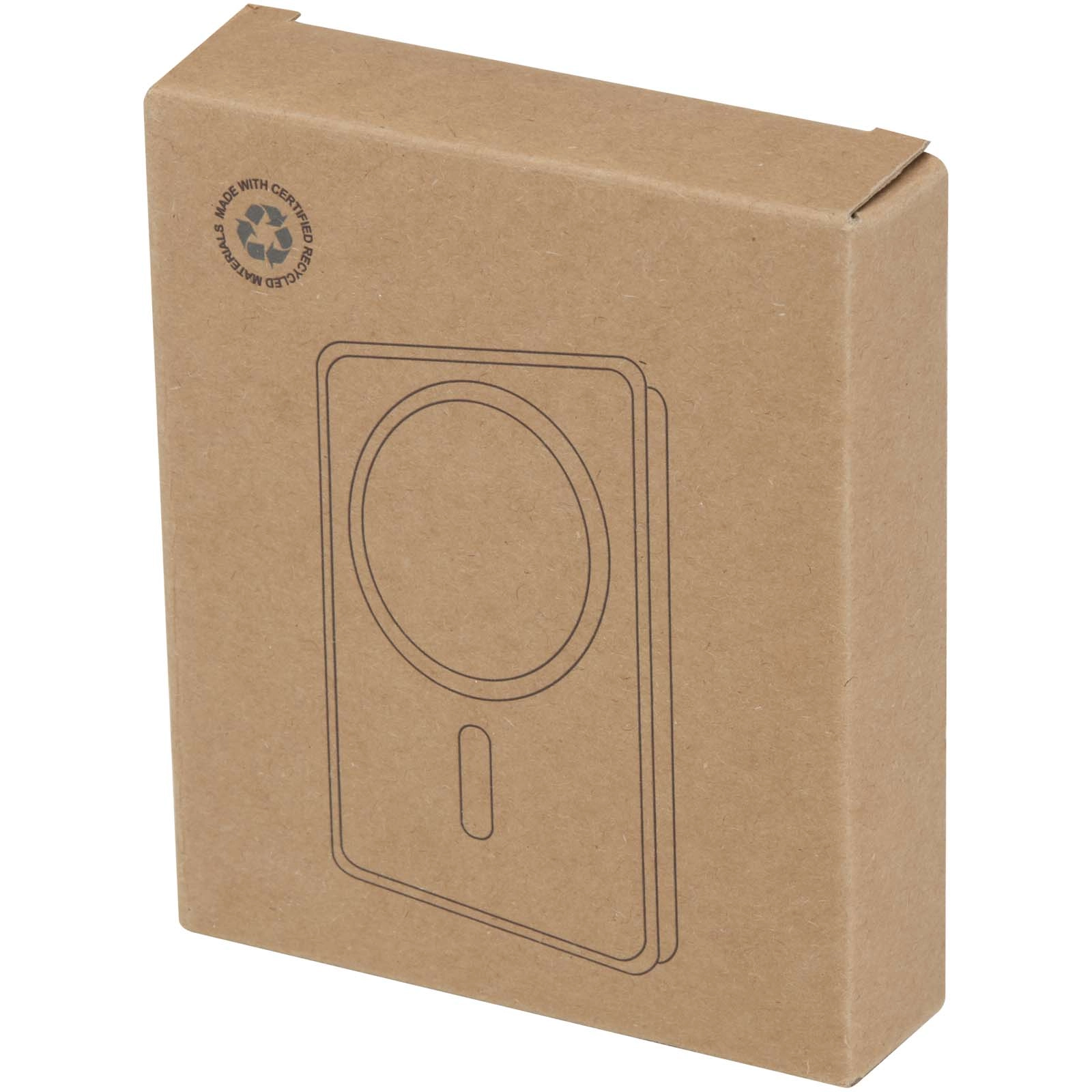Immagine Power bank magnetico wireless da 10.000 mAh e 15 W con 20 W PD in plastica riciclata Acrab
