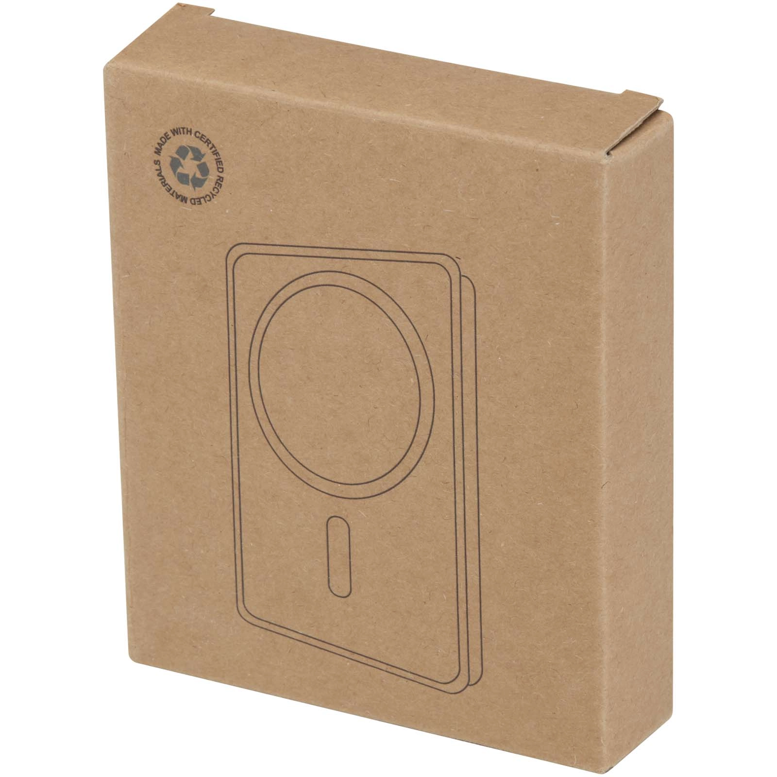 Immagine Power bank magnetico wireless da 10.000 mAh e 15 W con 20 W PD in plastica riciclata Acrab