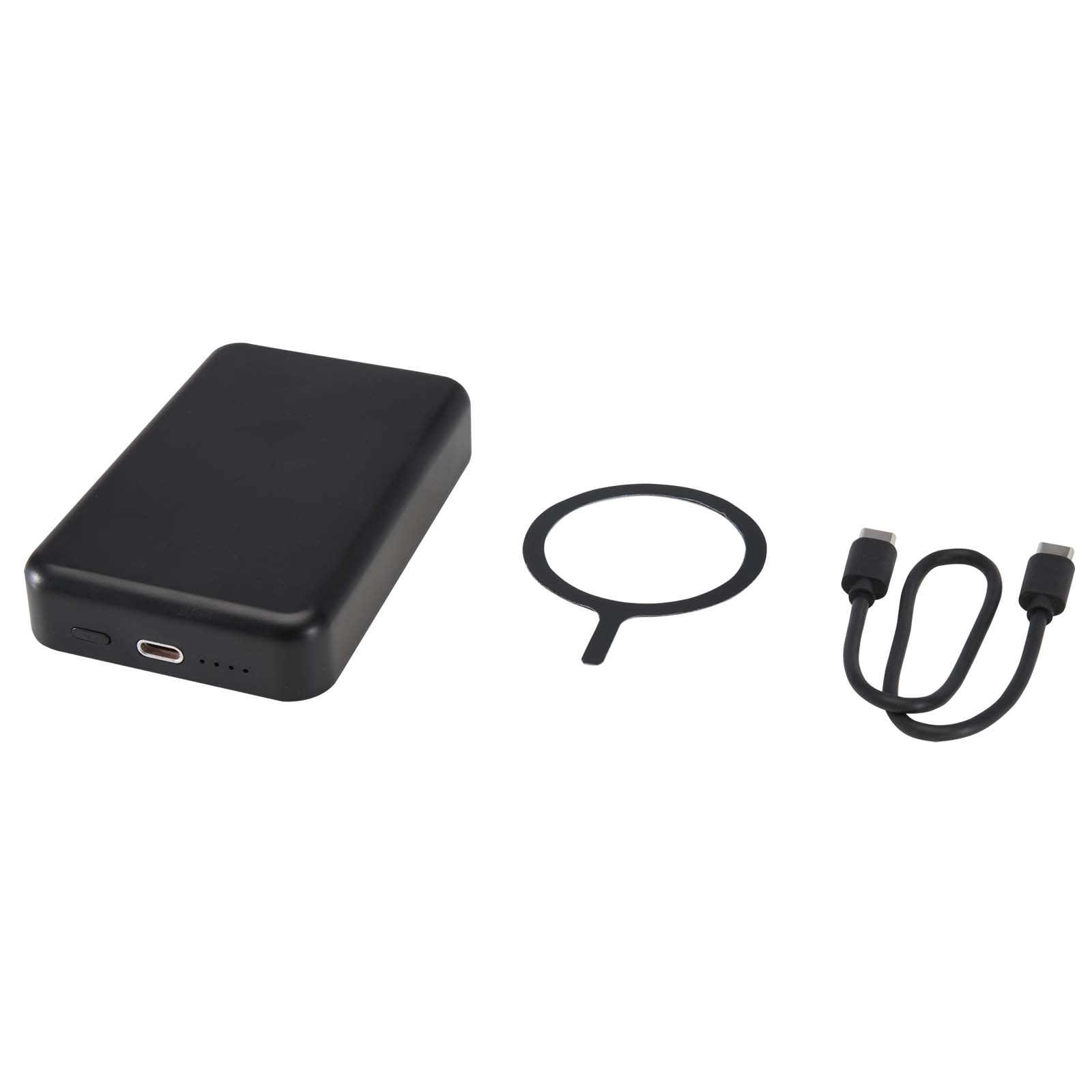 Immagine Power bank magnetico wireless da 10.000 mAh e 15 W con 20 W PD in plastica riciclata Acrab