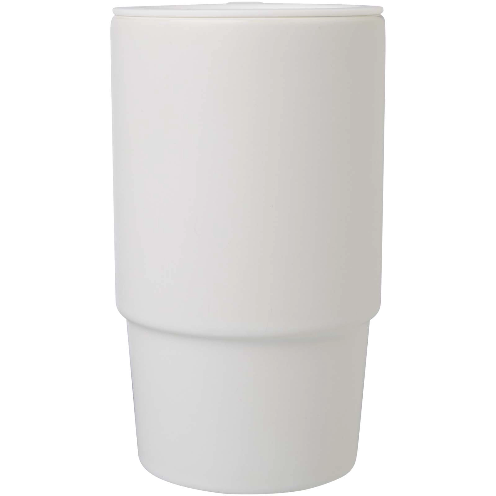 Immagine Tazza in ceramica da 450 ml con coperchio in plastica Carter