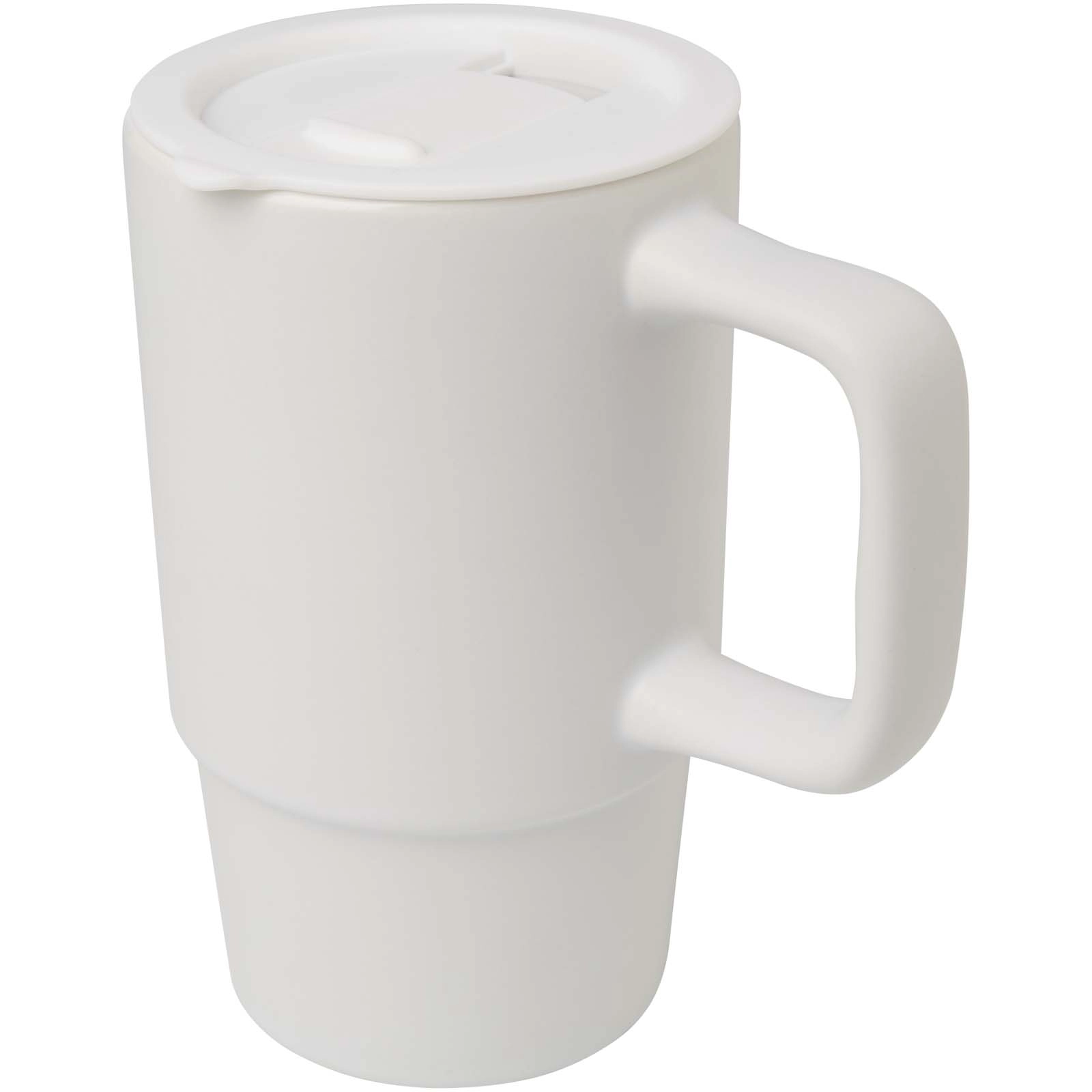 Immagine Tazza in ceramica da 450 ml con coperchio in plastica Carter