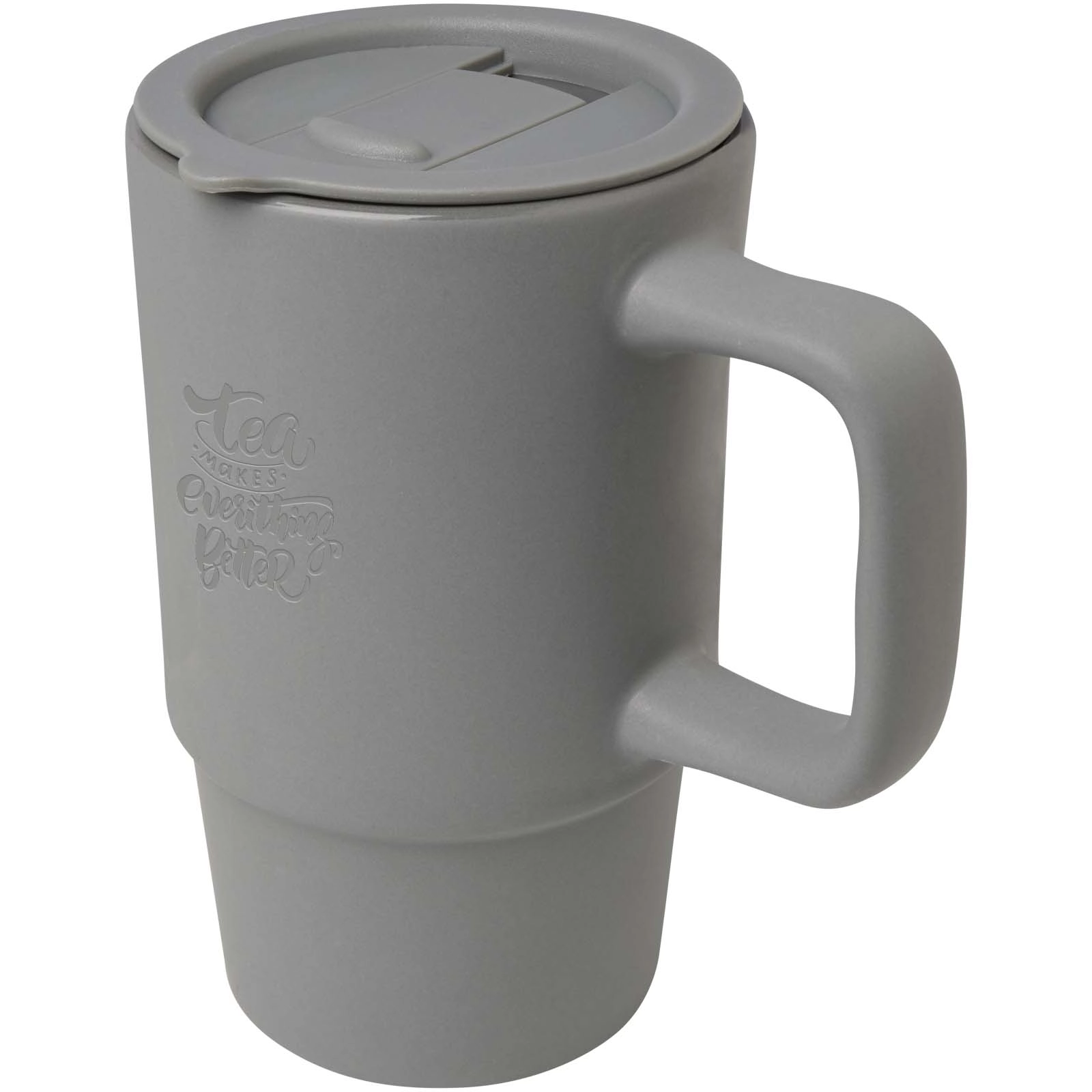 Immagine Tazza in ceramica da 450 ml con coperchio in plastica Carter