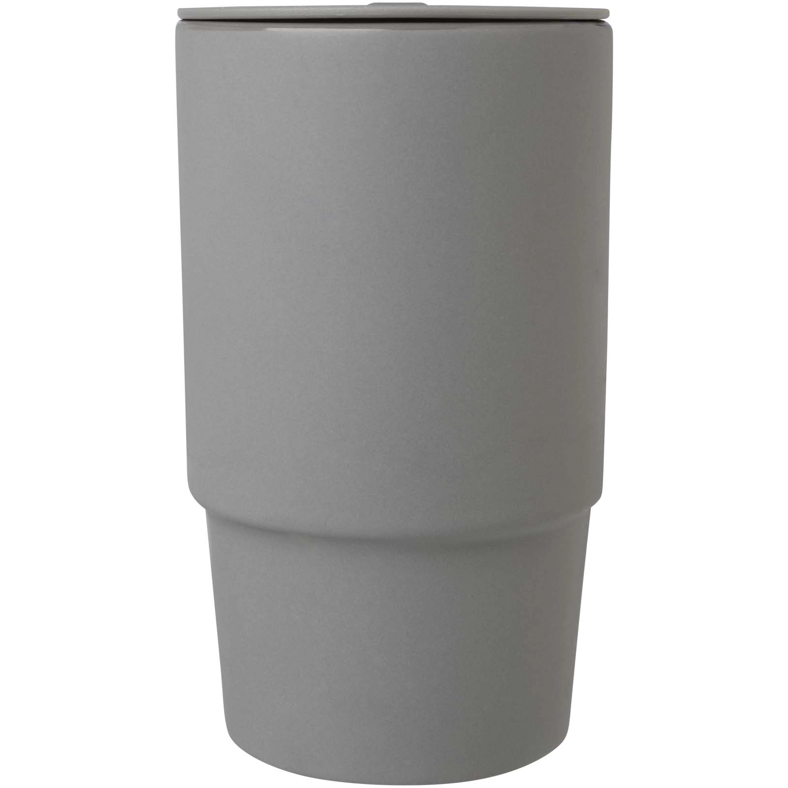 Immagine Tazza in ceramica da 450 ml con coperchio in plastica Carter