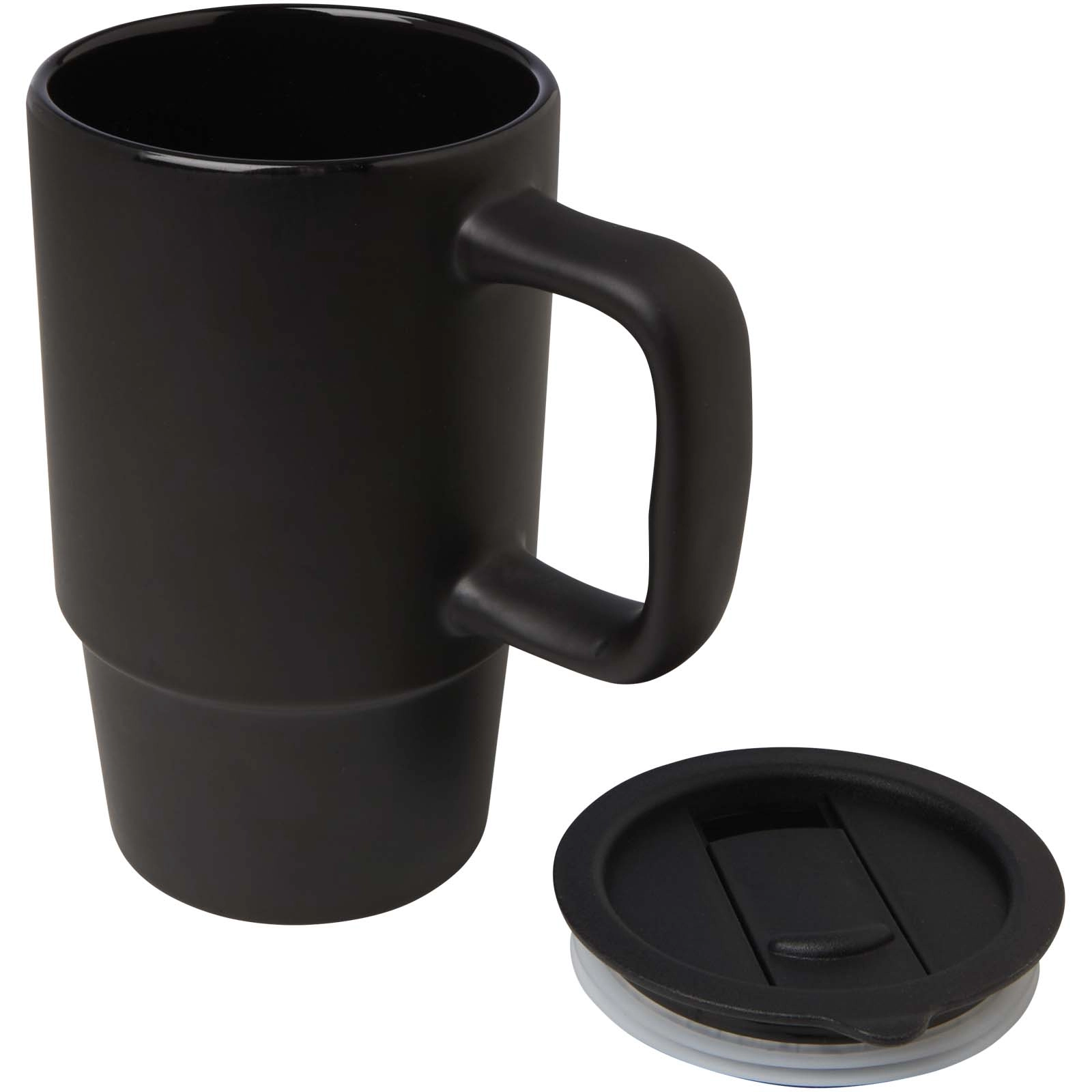 Immagine Tazza in ceramica da 450 ml con coperchio in plastica Carter