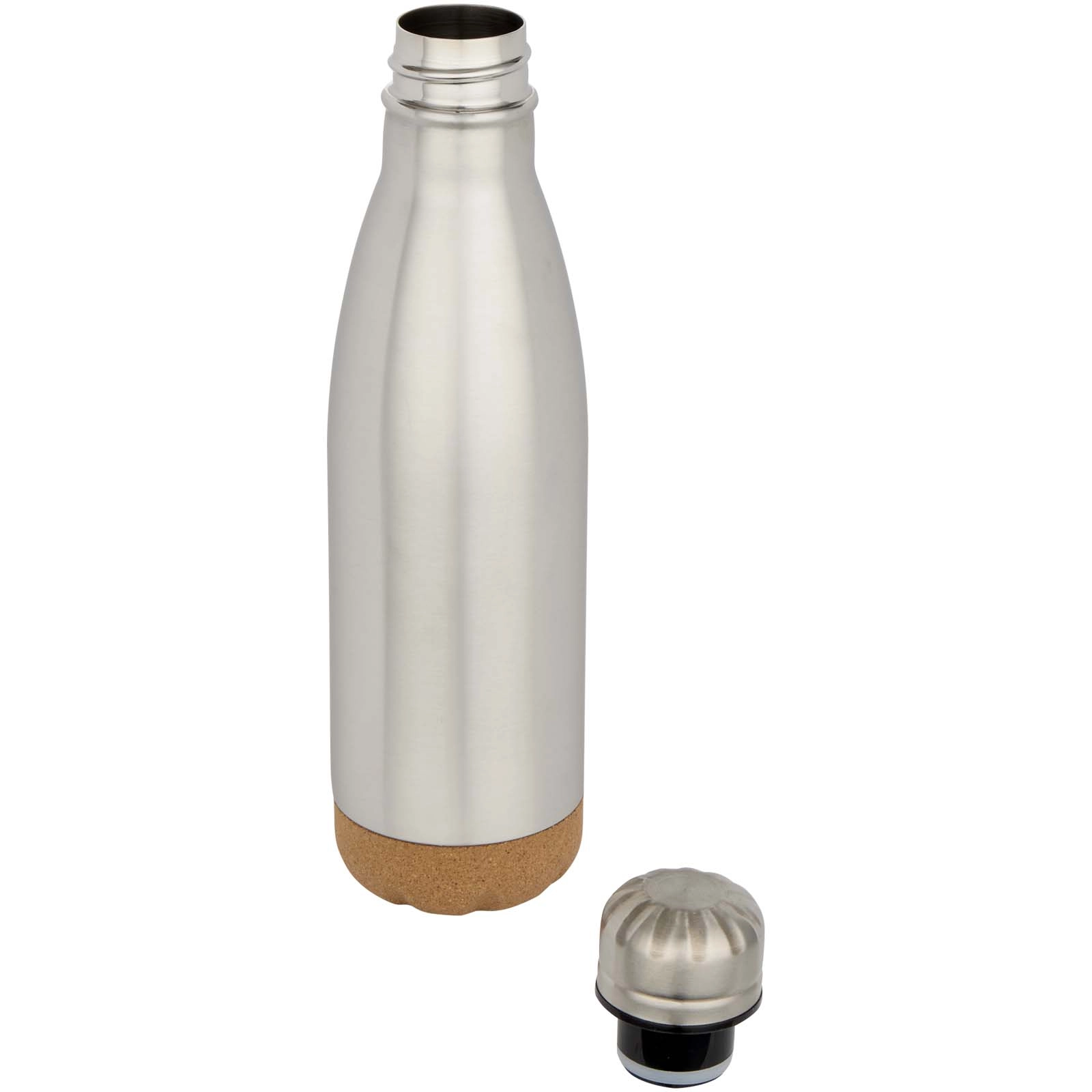 Immagine Borraccia termica in acciaio inossidabile a doppia parete isolamento sottovuoto da 500 ml con dettagli in sughero Cove