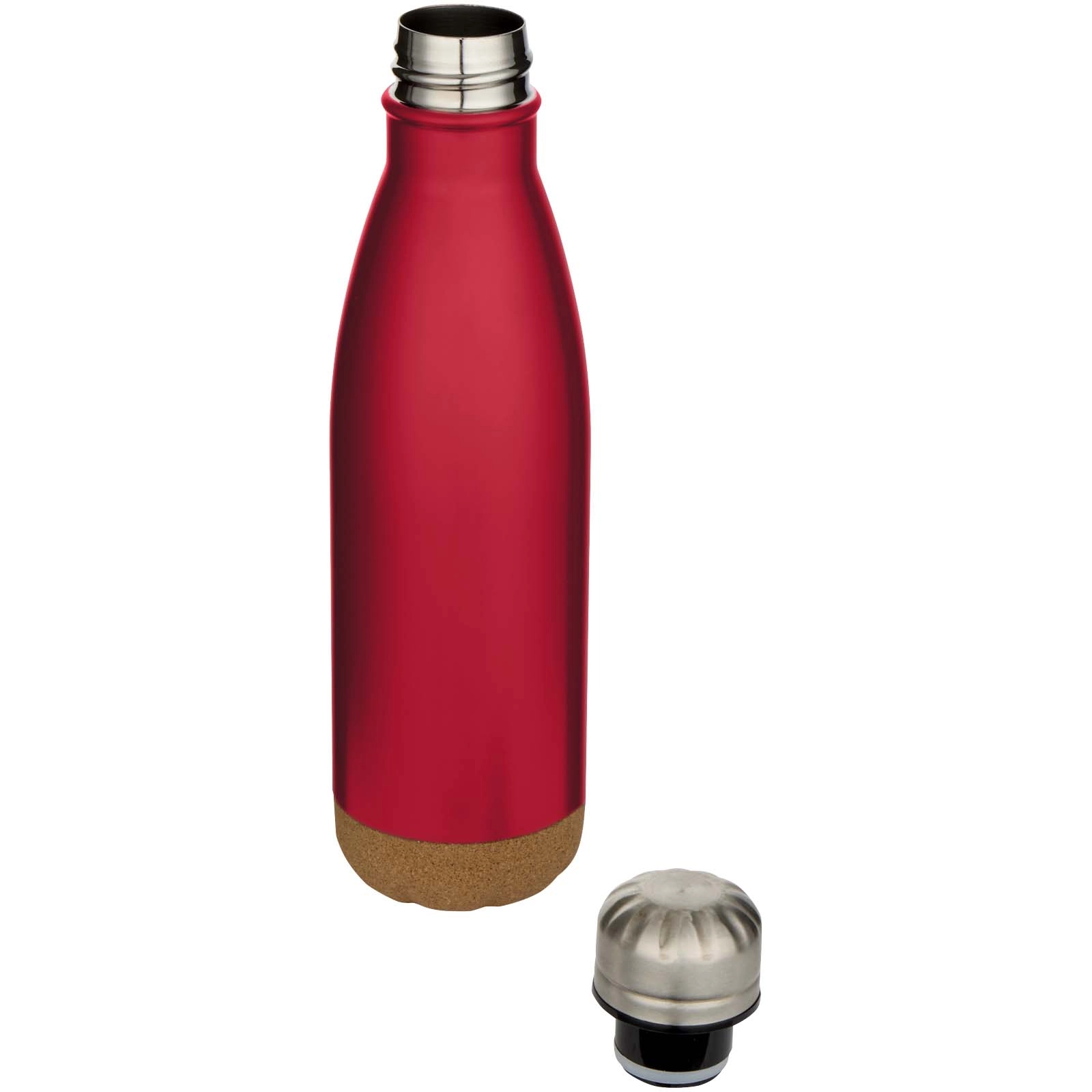 Immagine Borraccia termica in acciaio inossidabile a doppia parete isolamento sottovuoto da 500 ml con dettagli in sughero Cove